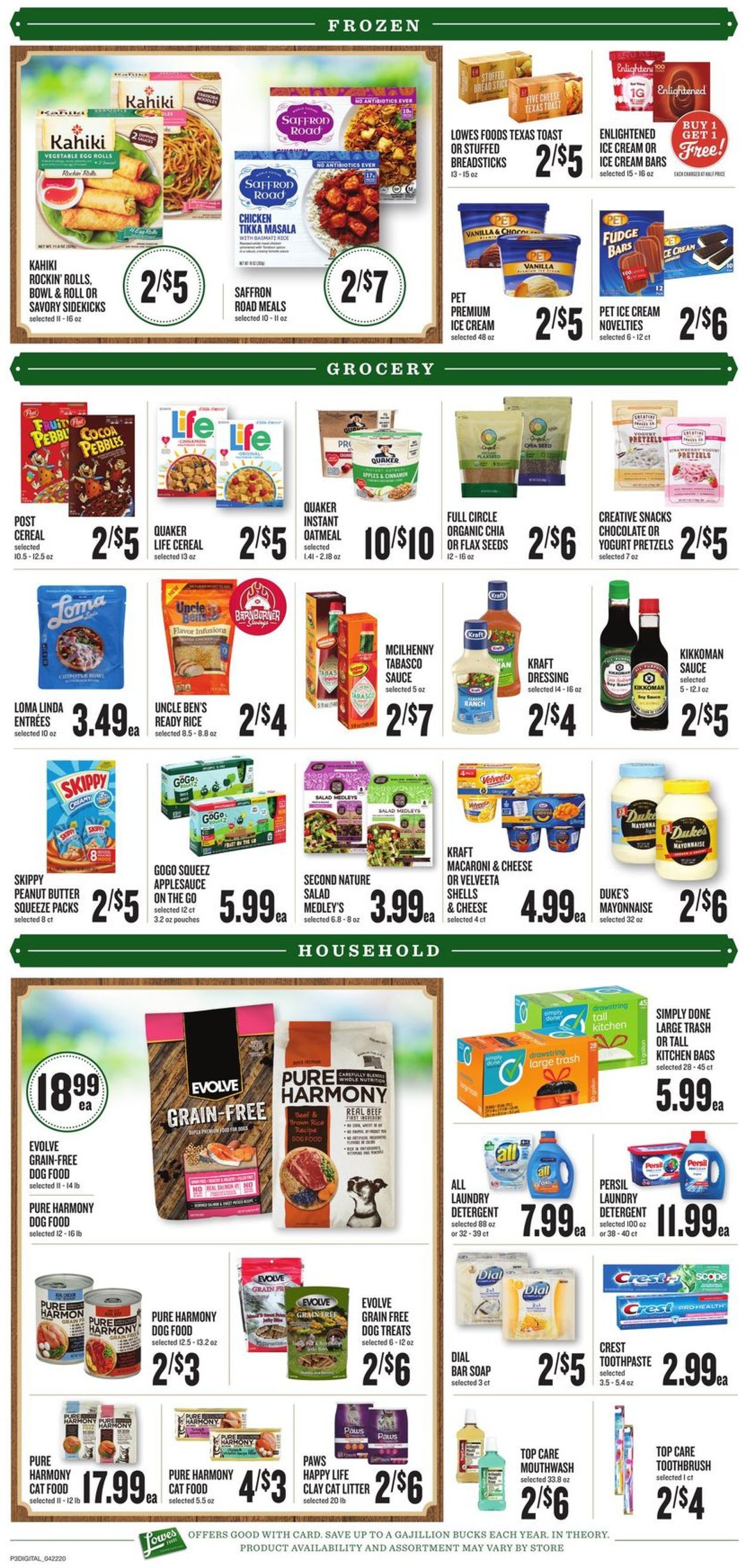 Lowes Foods Weekly Ad Circular - valid 04/22-04/28/2020 (Page 3)