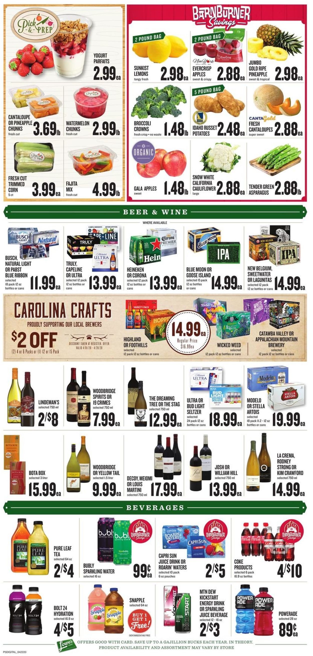 Lowes Foods Weekly Ad Circular - valid 04/22-04/28/2020 (Page 5)