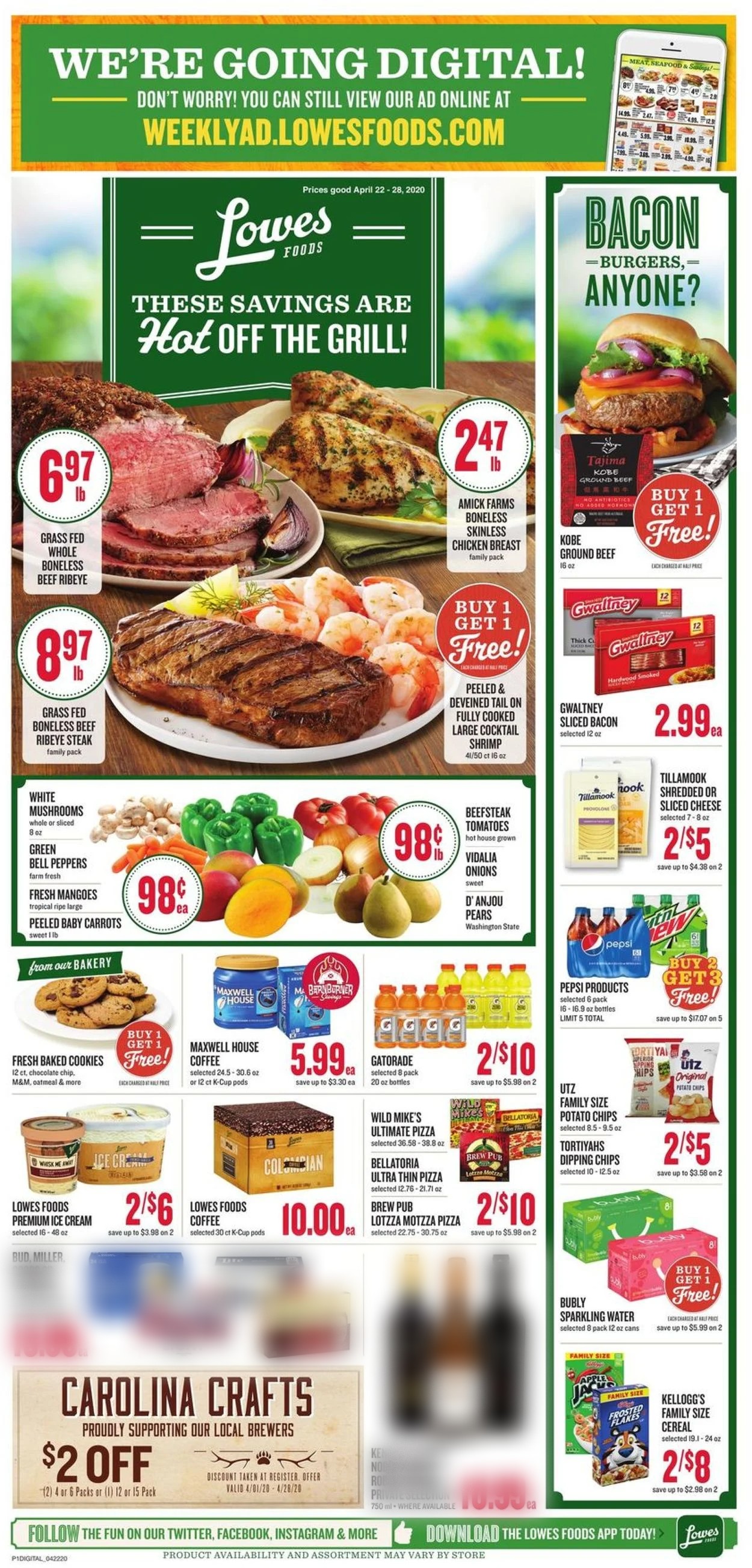 Lowes Foods Weekly Ad Circular - valid 04/22-04/28/2020