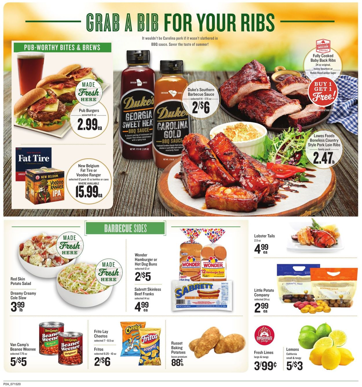 Lowes Foods Weekly Ad Circular - valid 07/15-07/21/2020 (Page 2)