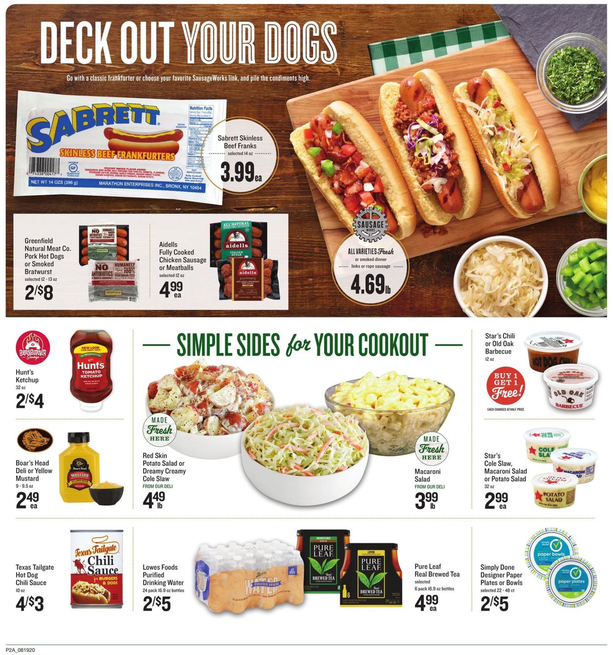 Lowes Foods Weekly Ad Circular - valid 08/19-08/25/2020 (Page 2)