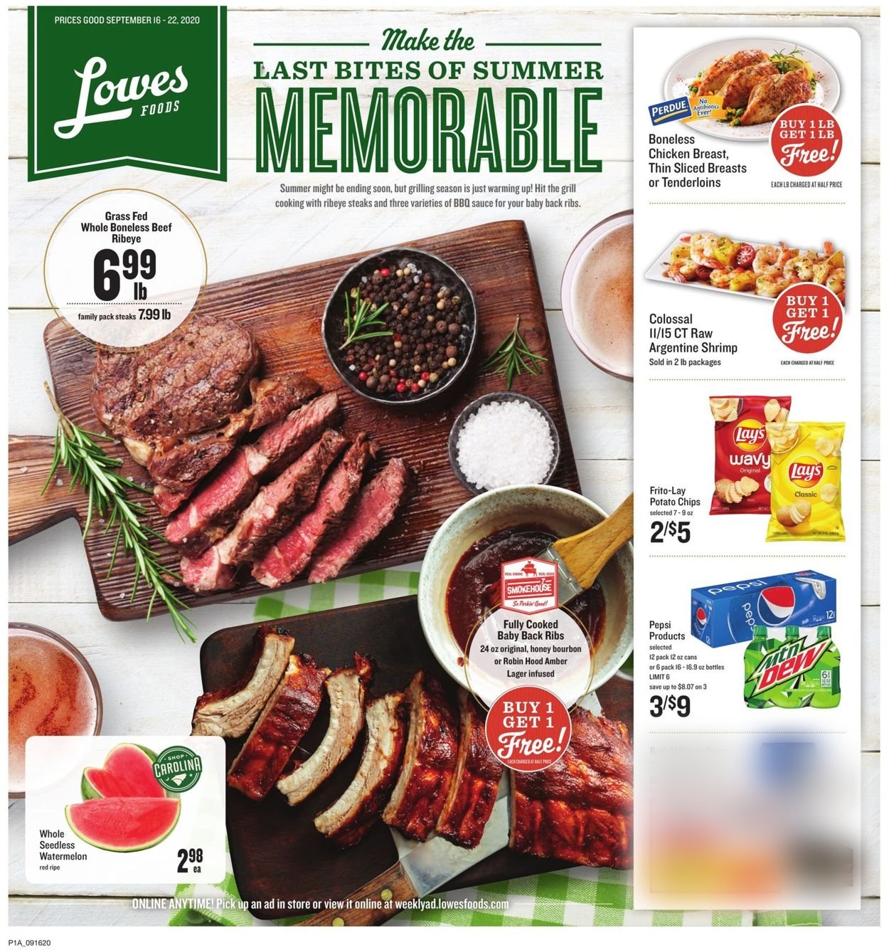 Lowes Foods Weekly Ad Circular - valid 09/16-09/22/2020