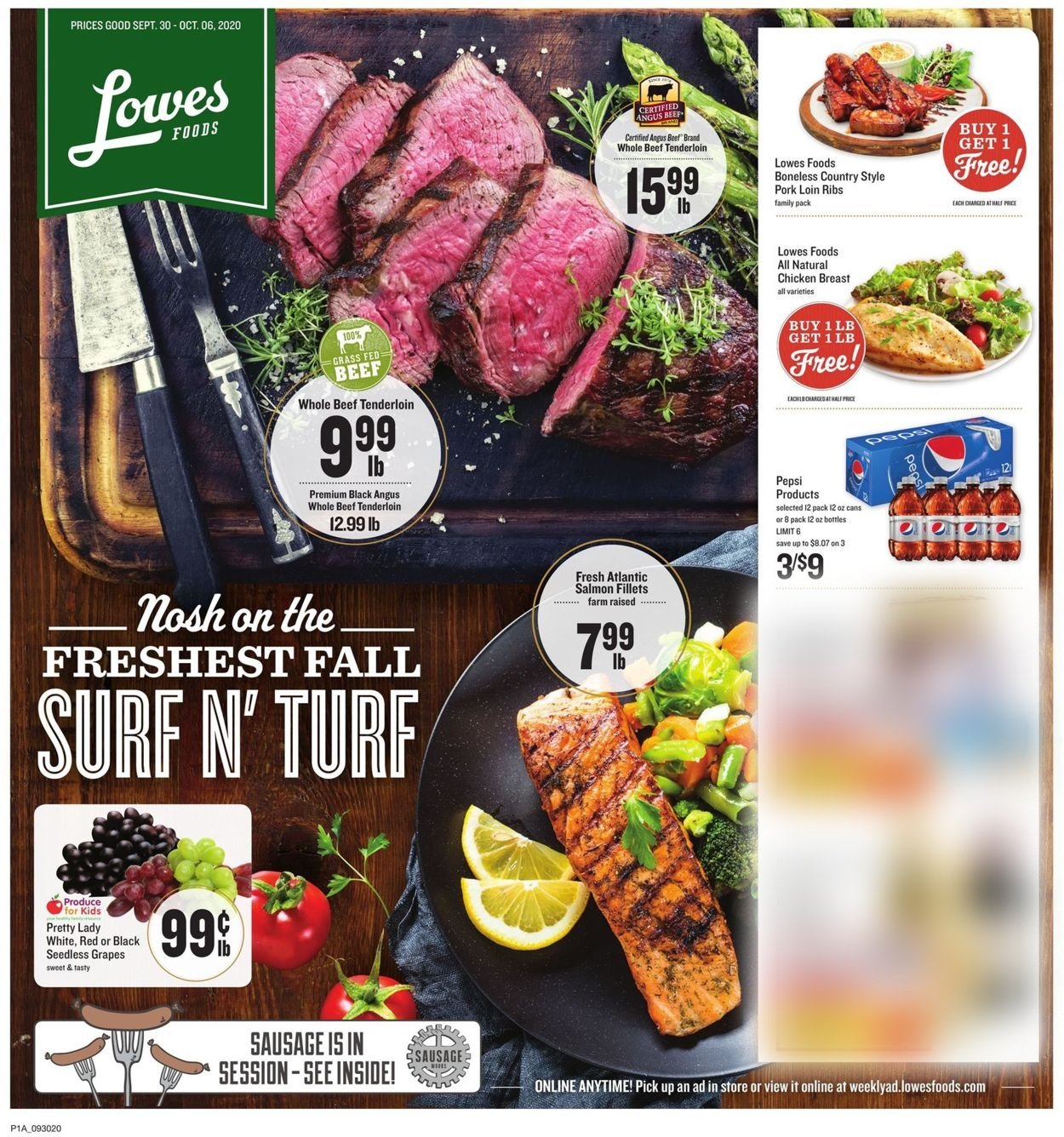 Lowes Foods Weekly Ad Circular - valid 09/30-10/06/2020
