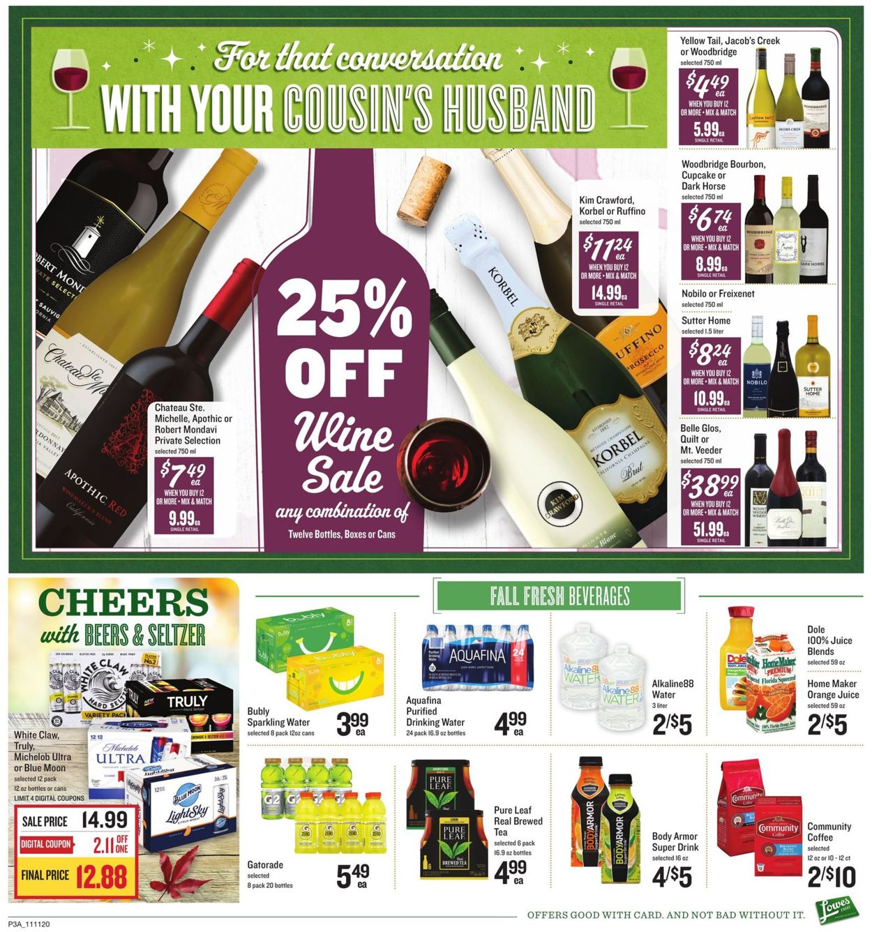 Lowes Foods Weekly Ad Circular - valid 11/11-11/17/2020 (Page 4)