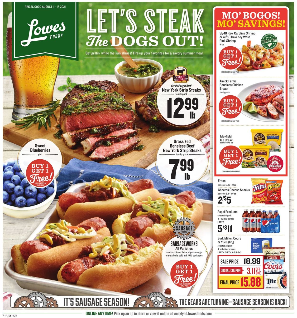 Lowes Foods Weekly Ad Circular - valid 08/11-08/17/2021