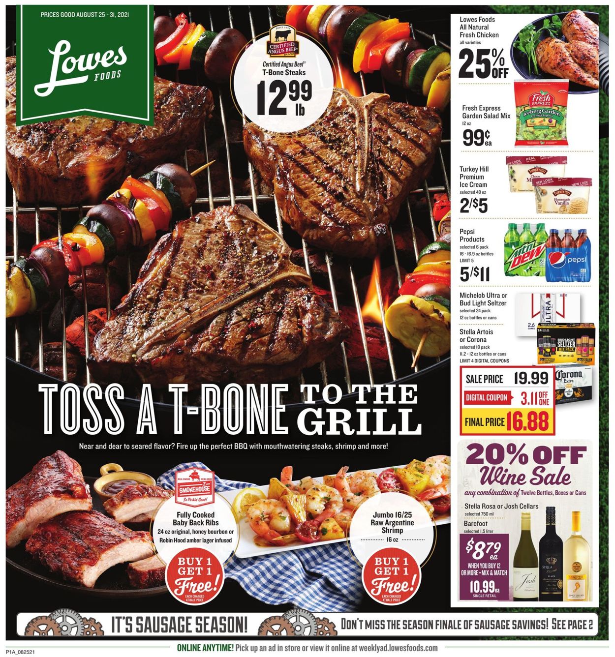 Lowes Foods Weekly Ad Circular - valid 08/25-08/31/2021