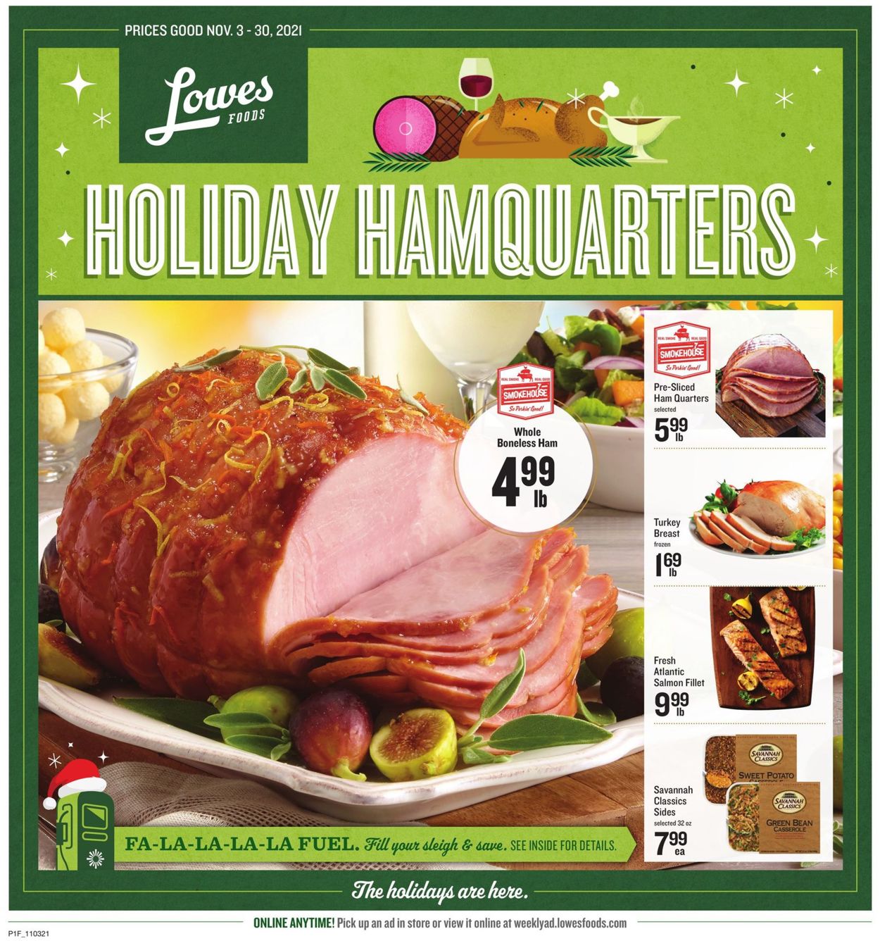 Lowes Foods HOLIDAY 2021 Weekly Ad Circular - valid 11/03-11/30/2021