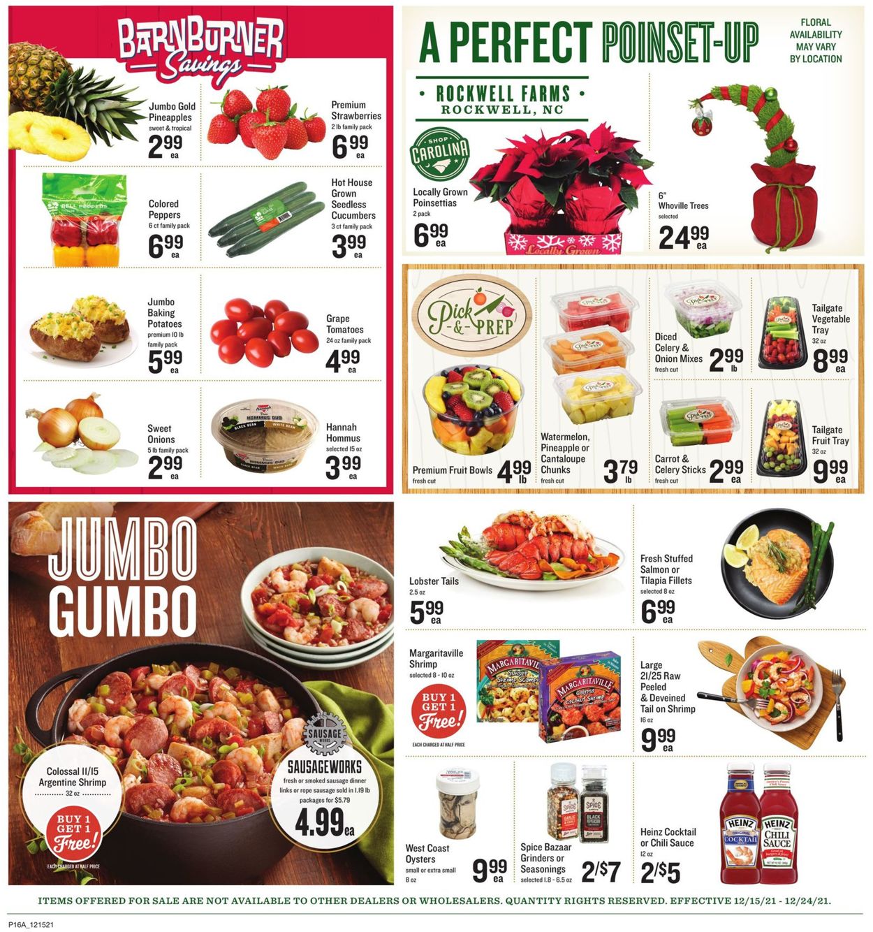 Lowes Foods HOLIDAYS 2021 Weekly Ad Circular - valid 12/15-12/24/2021 (Page 20)