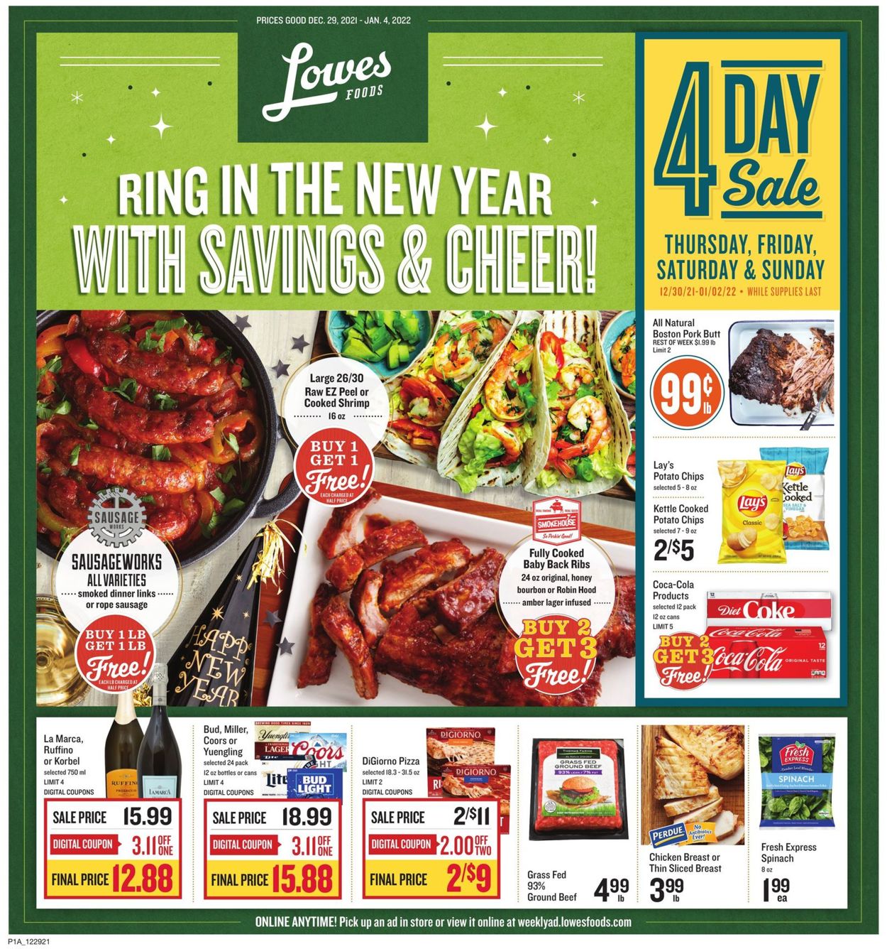 Lowes Foods Weekly Ad Circular - valid 12/29-01/04/2022