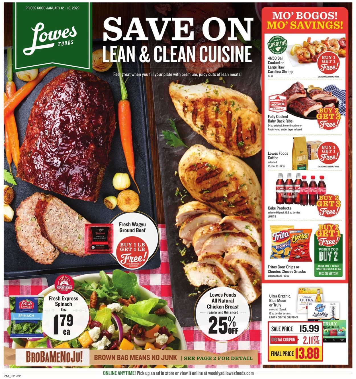 Lowes Foods Weekly Ad Circular - valid 01/12-01/18/2022