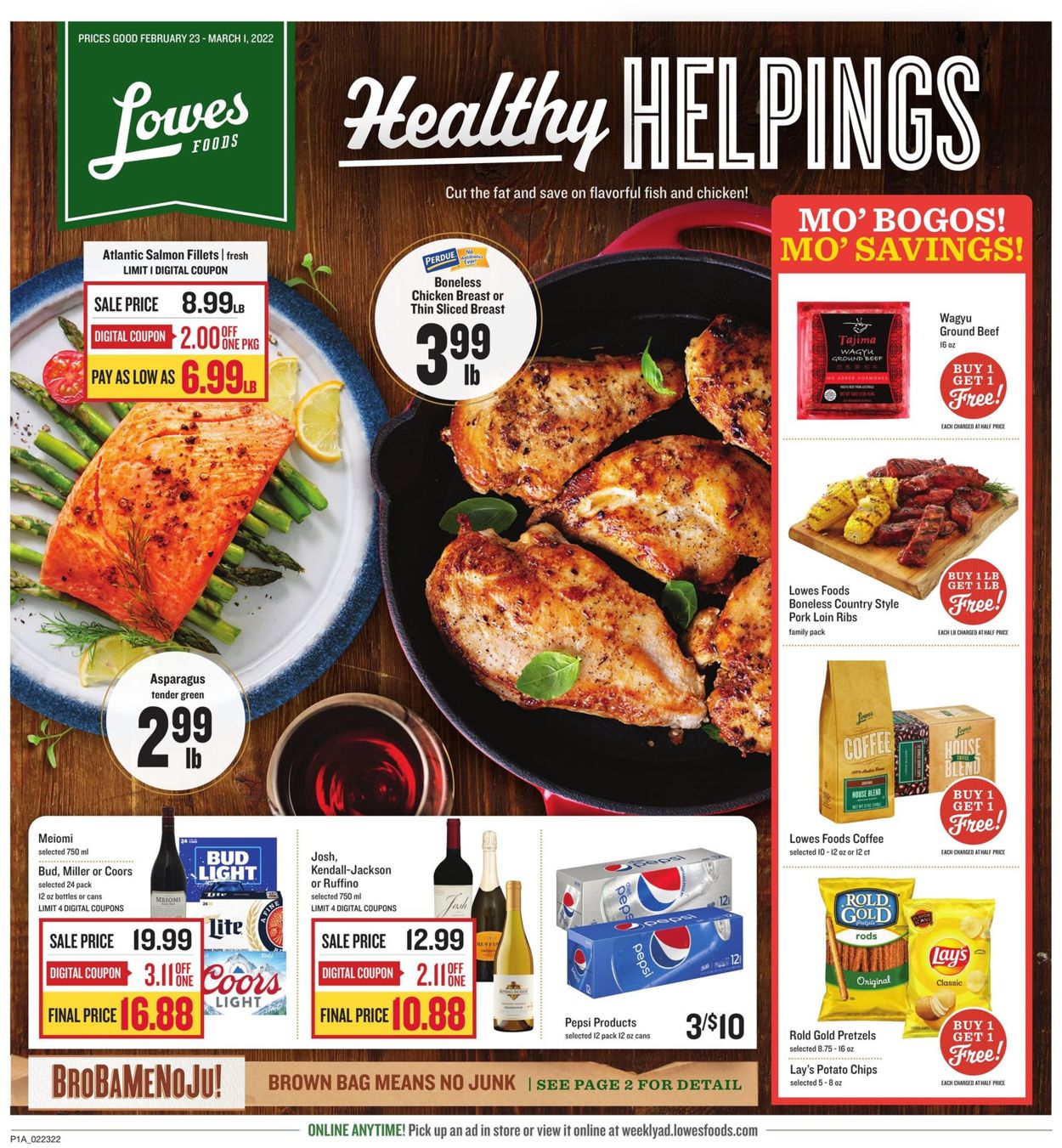 Lowes Foods Weekly Ad Circular - valid 02/23-03/01/2022