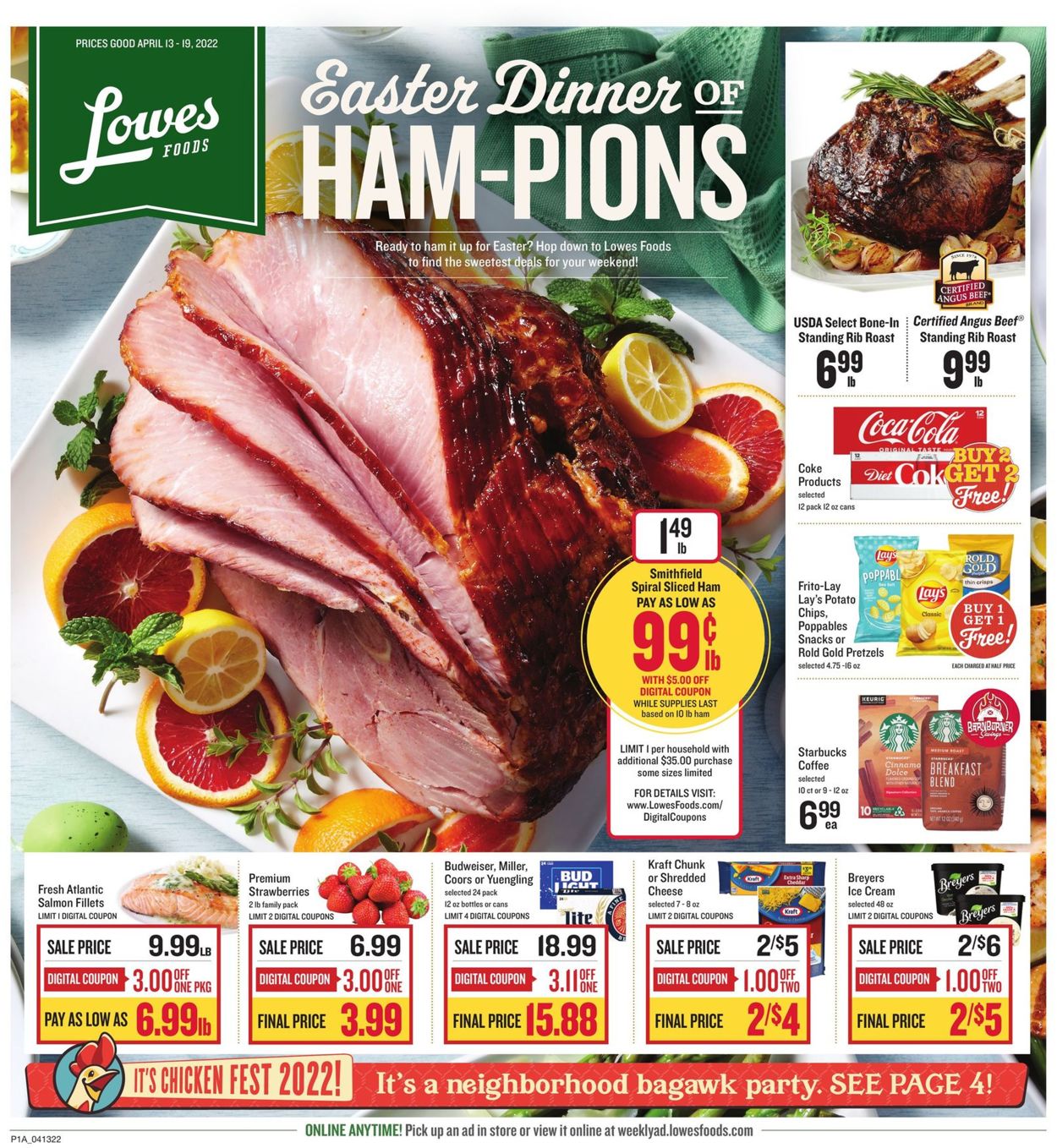 Lowes Foods EASTER 2022 Weekly Ad Circular - valid 04/13-04/19/2022