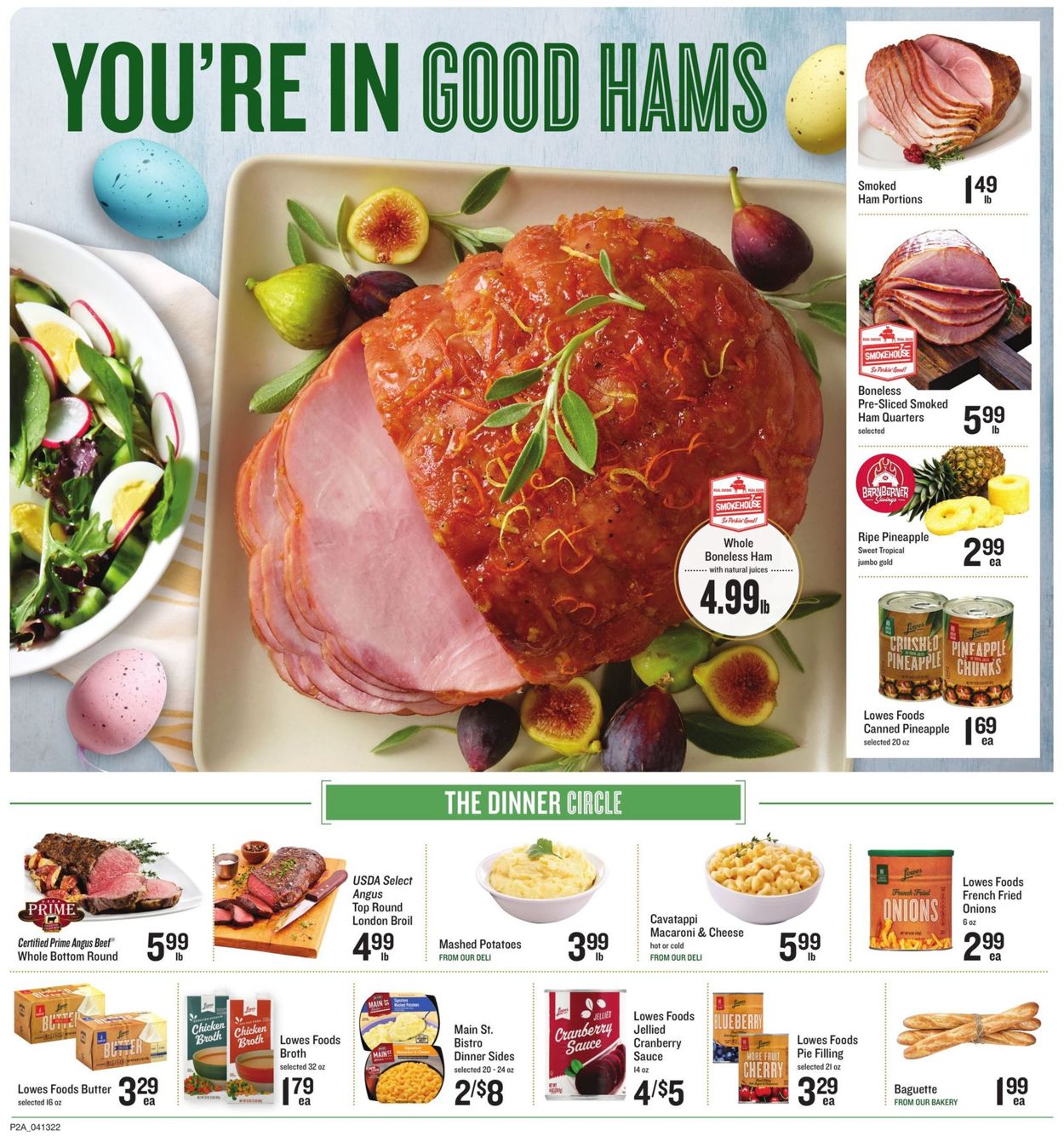 Lowes Foods EASTER 2022 Weekly Ad Circular - valid 04/13-04/19/2022 (Page 2)