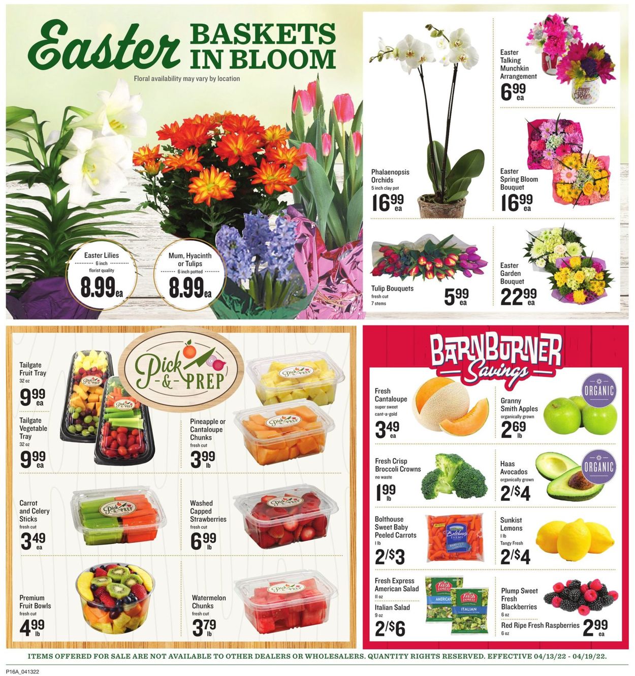 Lowes Foods EASTER 2022 Weekly Ad Circular - valid 04/13-04/19/2022 (Page 20)