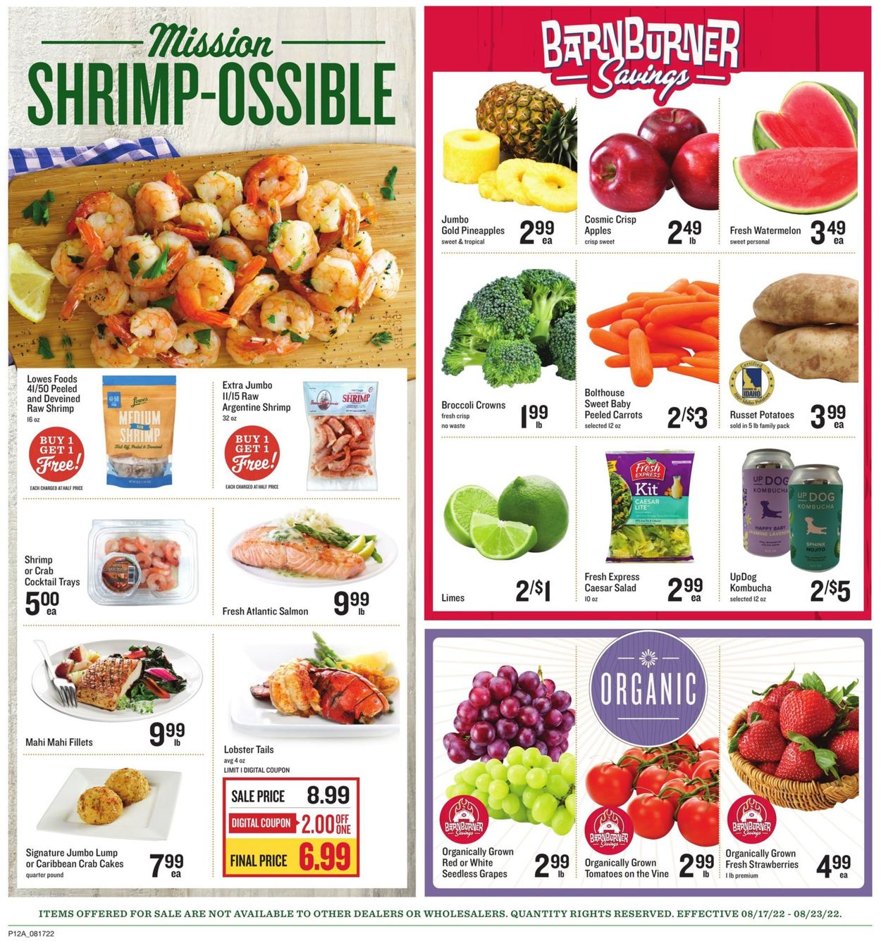 Lowes Foods Weekly Ad Circular - valid 08/17-08/23/2022 (Page 12)