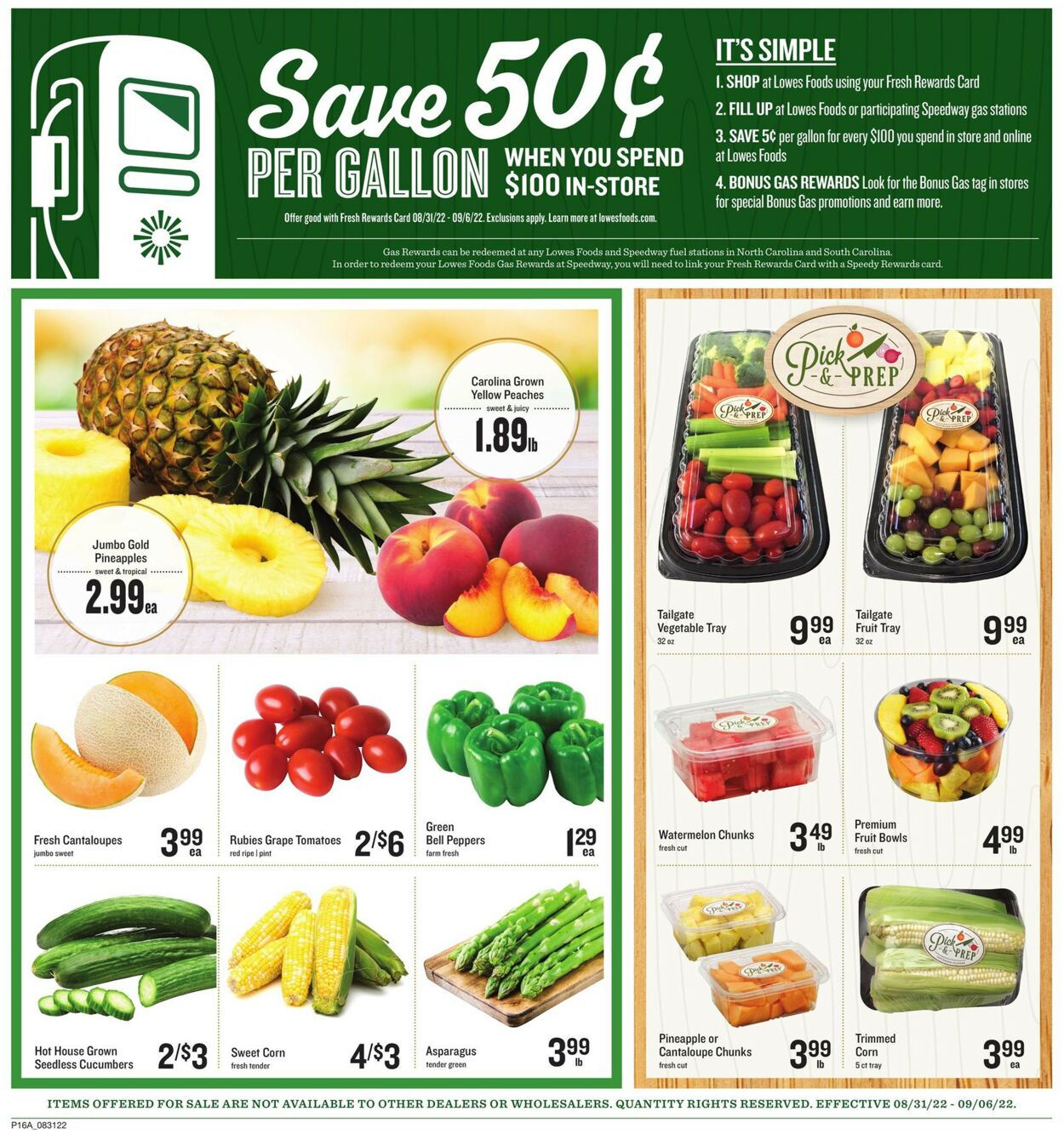 Lowes Foods Weekly Ad Circular - valid 08/31-09/06/2022 (Page 22)