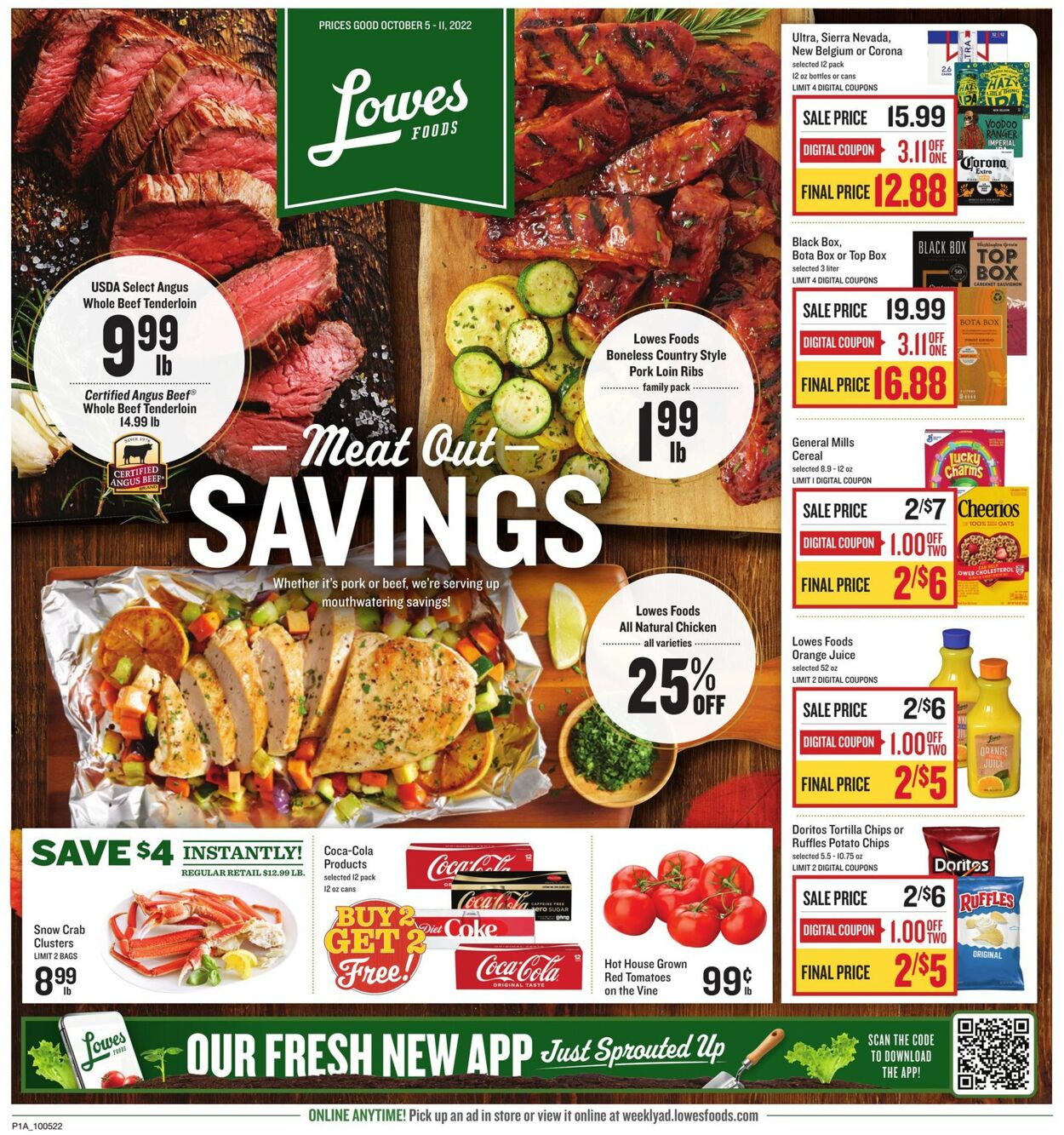 Lowes Foods Weekly Ad Circular - valid 10/05-10/11/2022