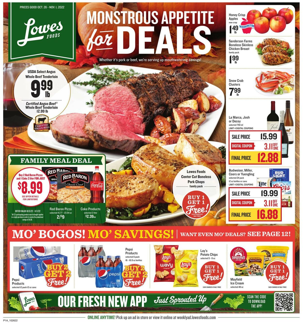 Lowes Foods Weekly Ad Circular - valid 10/26-11/01/2022