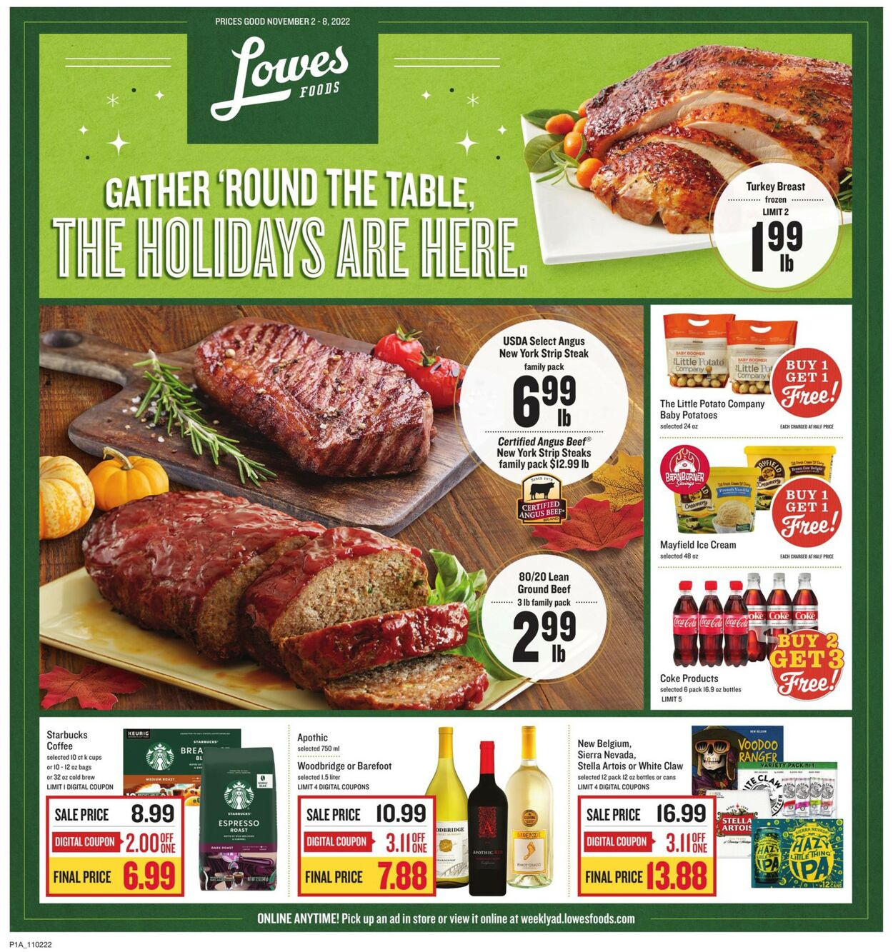 Lowes Foods Weekly Ad Circular - valid 11/02-11/08/2022