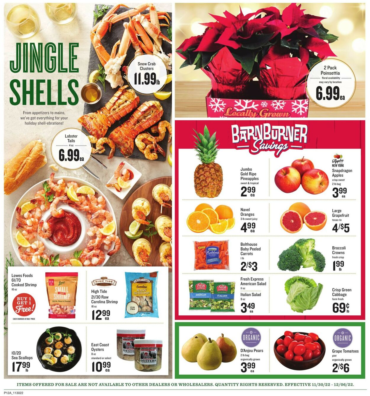 Lowes Foods Weekly Ad Circular - valid 11/30-12/06/2022 (Page 12)