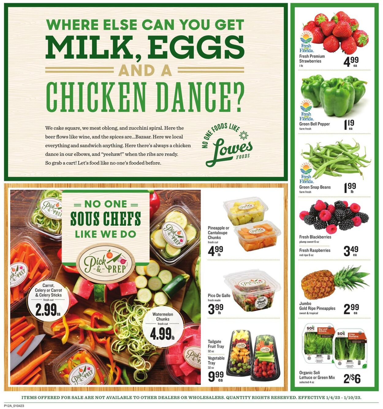 Lowes Foods Weekly Ad Circular - valid 01/04-01/10/2023 (Page 18)