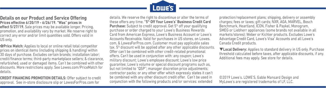 Lowe's Weekly Ad Circular - valid 06/20-06/26/2019 (Page 7)