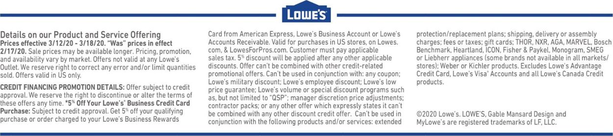 Lowe's Weekly Ad Circular - valid 03/12-03/18/2020 (Page 3)