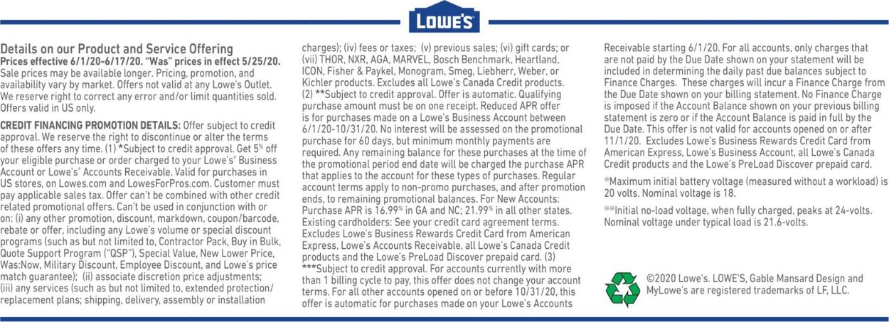 Lowe's Weekly Ad Circular - valid 06/01-06/17/2020 (Page 5)