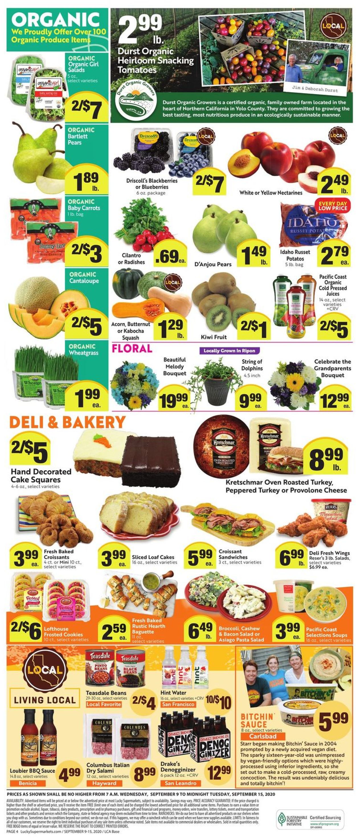 Lucky Supermarkets Weekly Ad Circular - valid 09/09-09/15/2020 (Page 4)