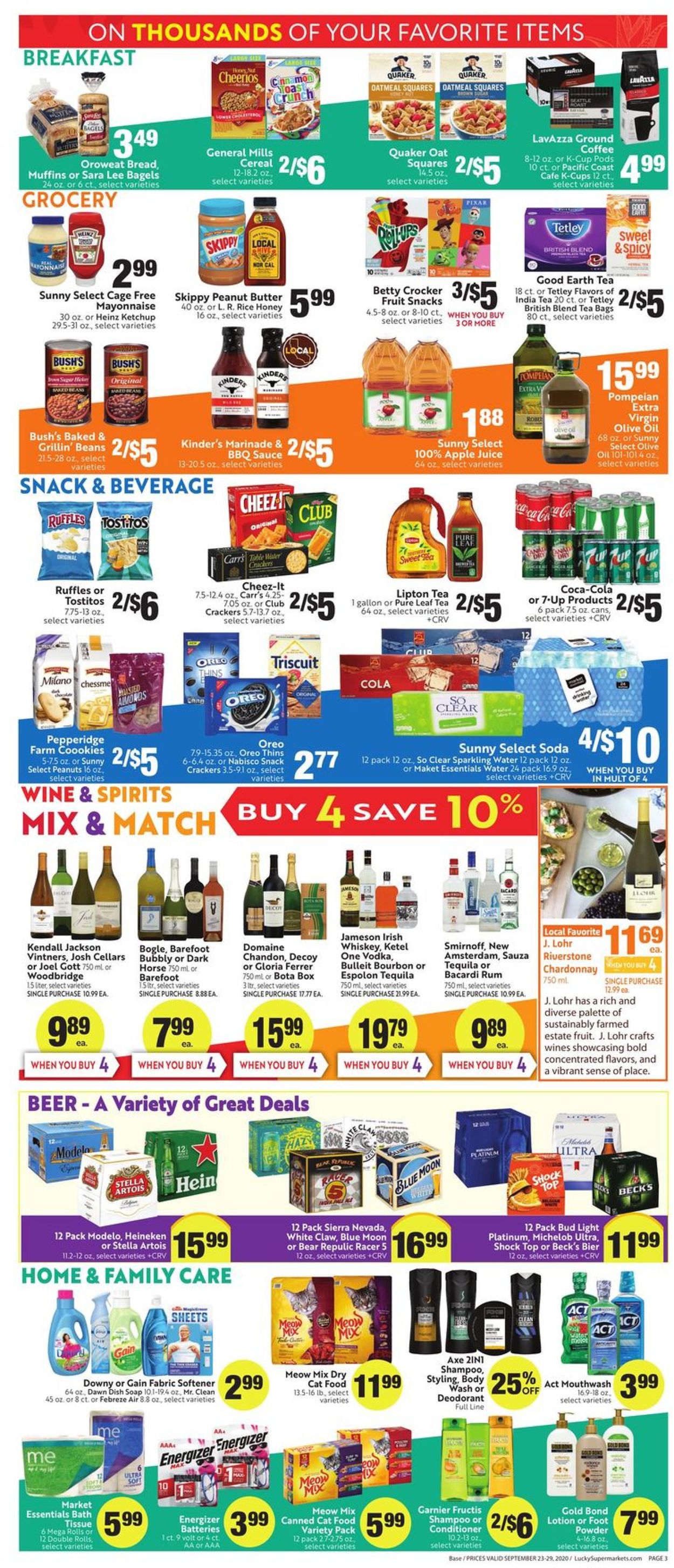 Lucky Supermarkets Weekly Ad Circular - valid 09/23-09/29/2020 (Page 3)