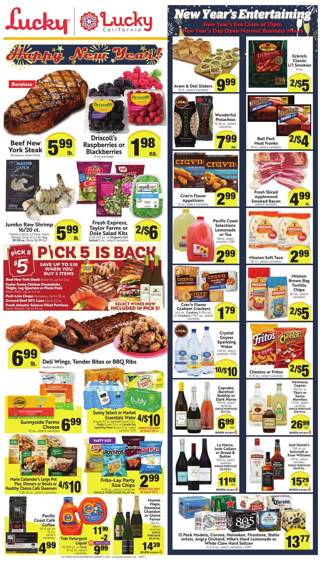 Lucky Supermarkets Weekly Ad Circular - valid 12/30-01/05/2021