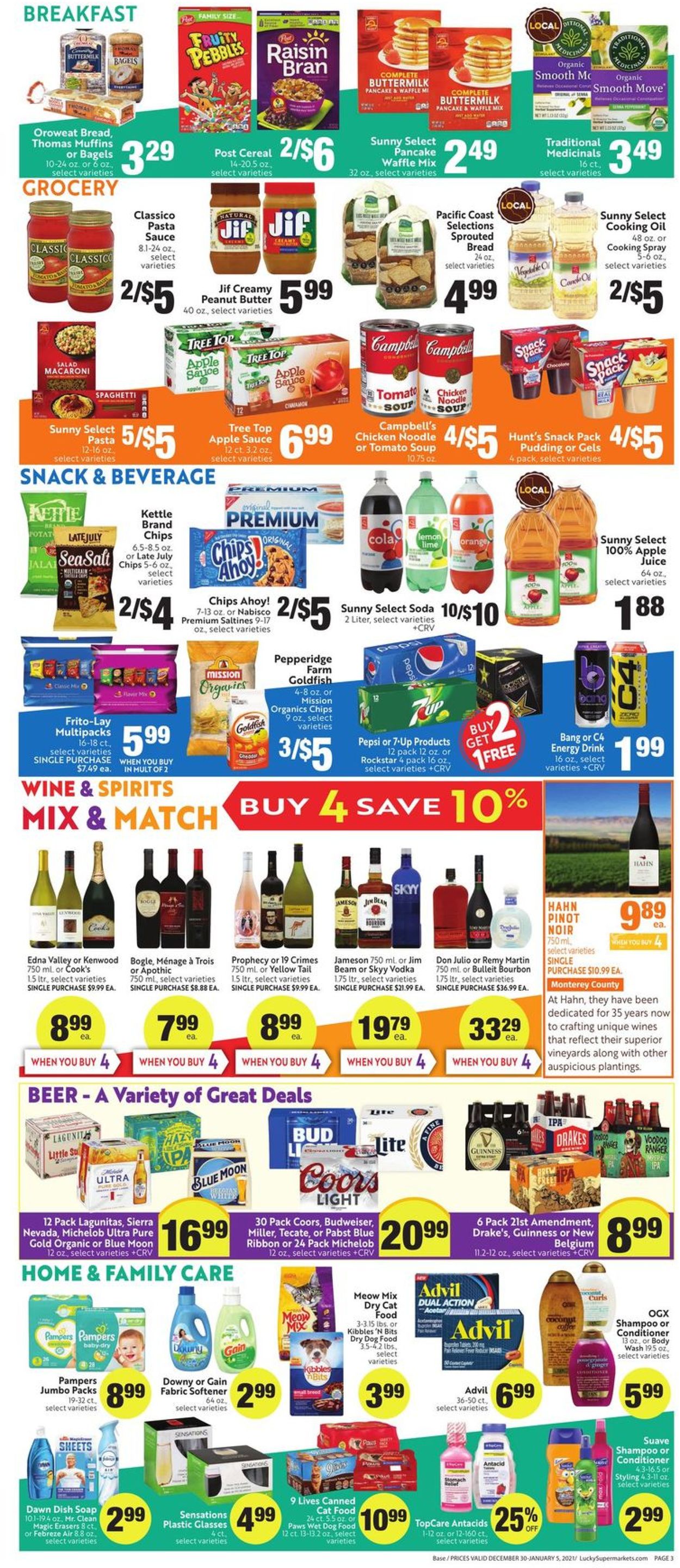 Lucky Supermarkets Weekly Ad Circular - valid 12/30-01/05/2021 (Page 3)