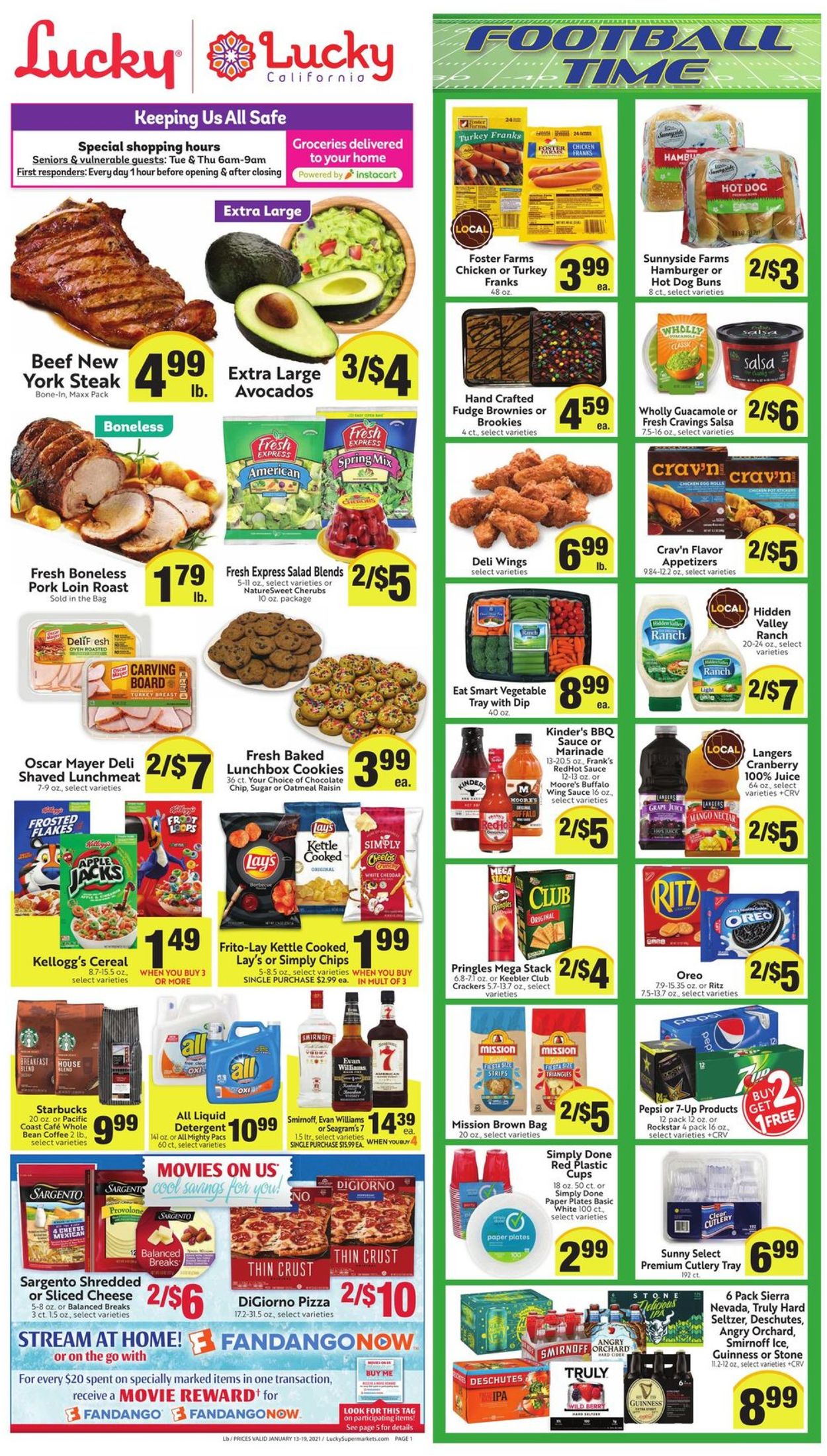 Lucky Supermarkets Weekly Ad Circular - valid 01/13-01/19/2021