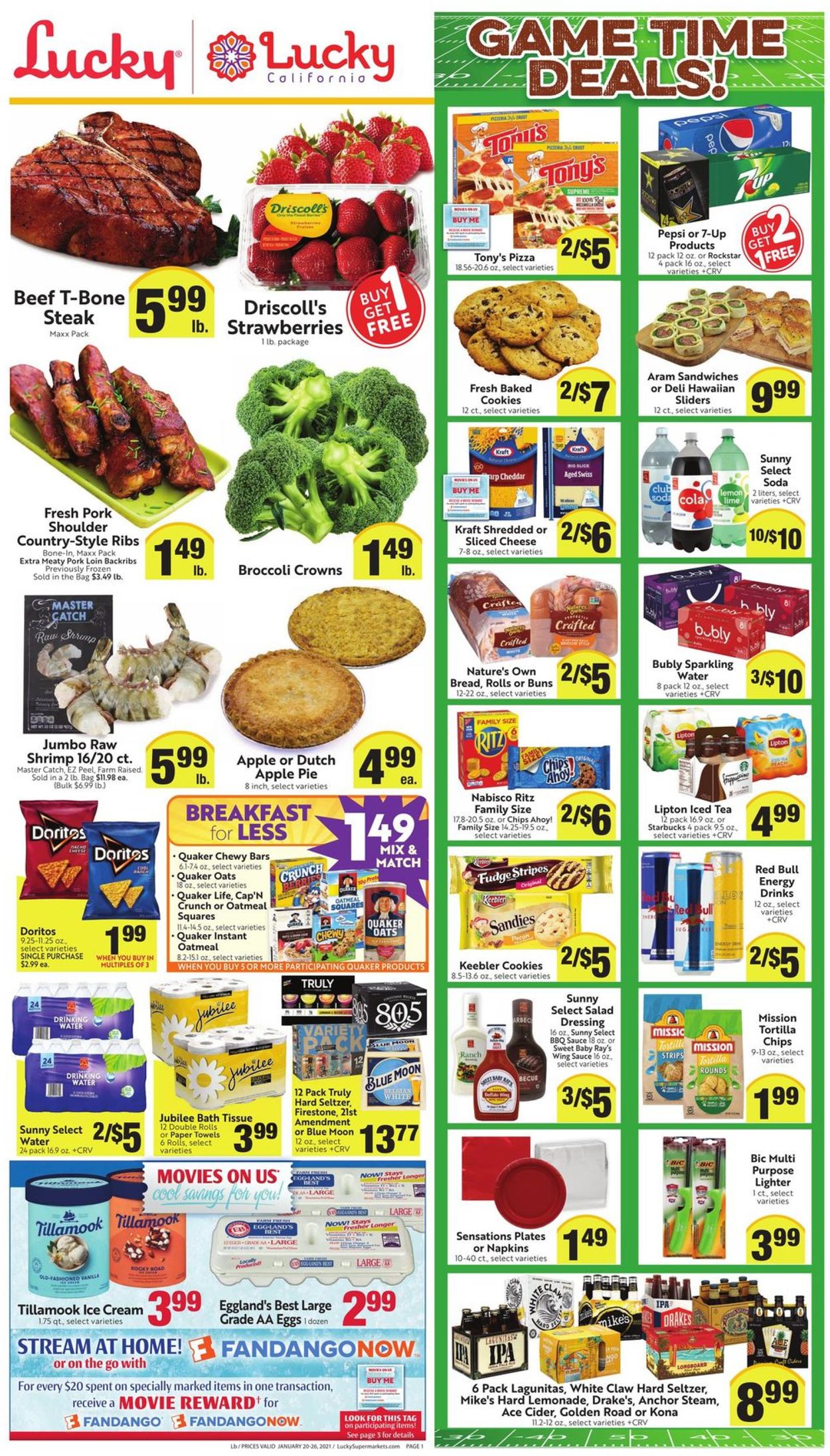 Lucky Supermarkets Weekly Ad Circular - valid 01/20-01/26/2021