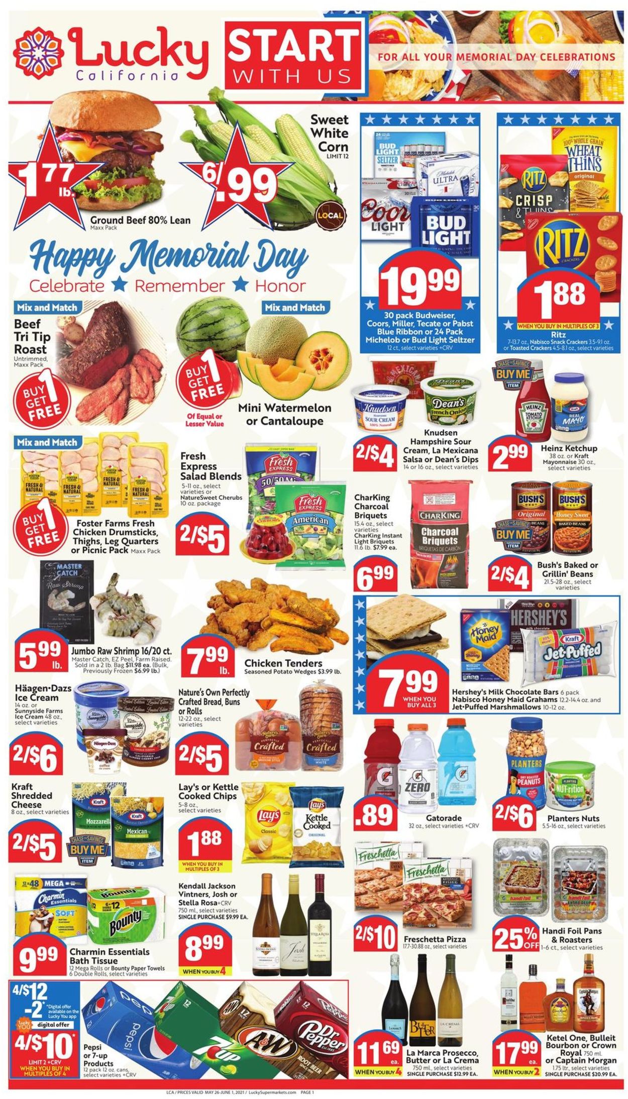 Lucky Supermarkets Weekly Ad Circular - valid 05/26-06/01/2021