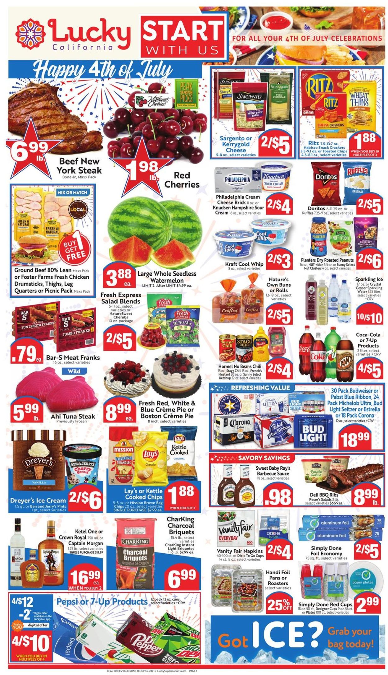 Lucky Supermarkets Weekly Ad Circular - valid 06/30-07/06/2021