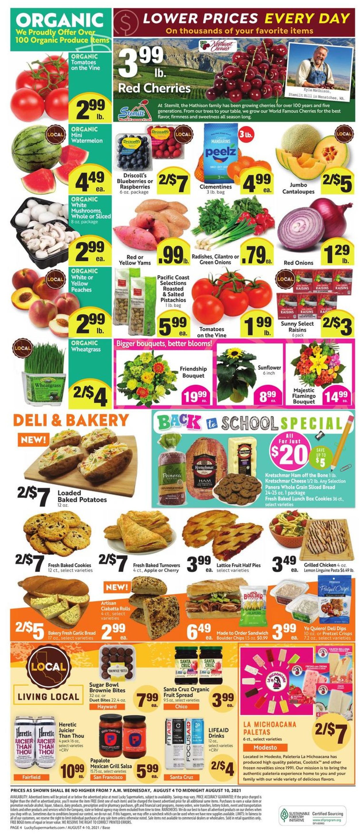Lucky Supermarkets Weekly Ad Circular - valid 08/04-08/10/2021 (Page 4)
