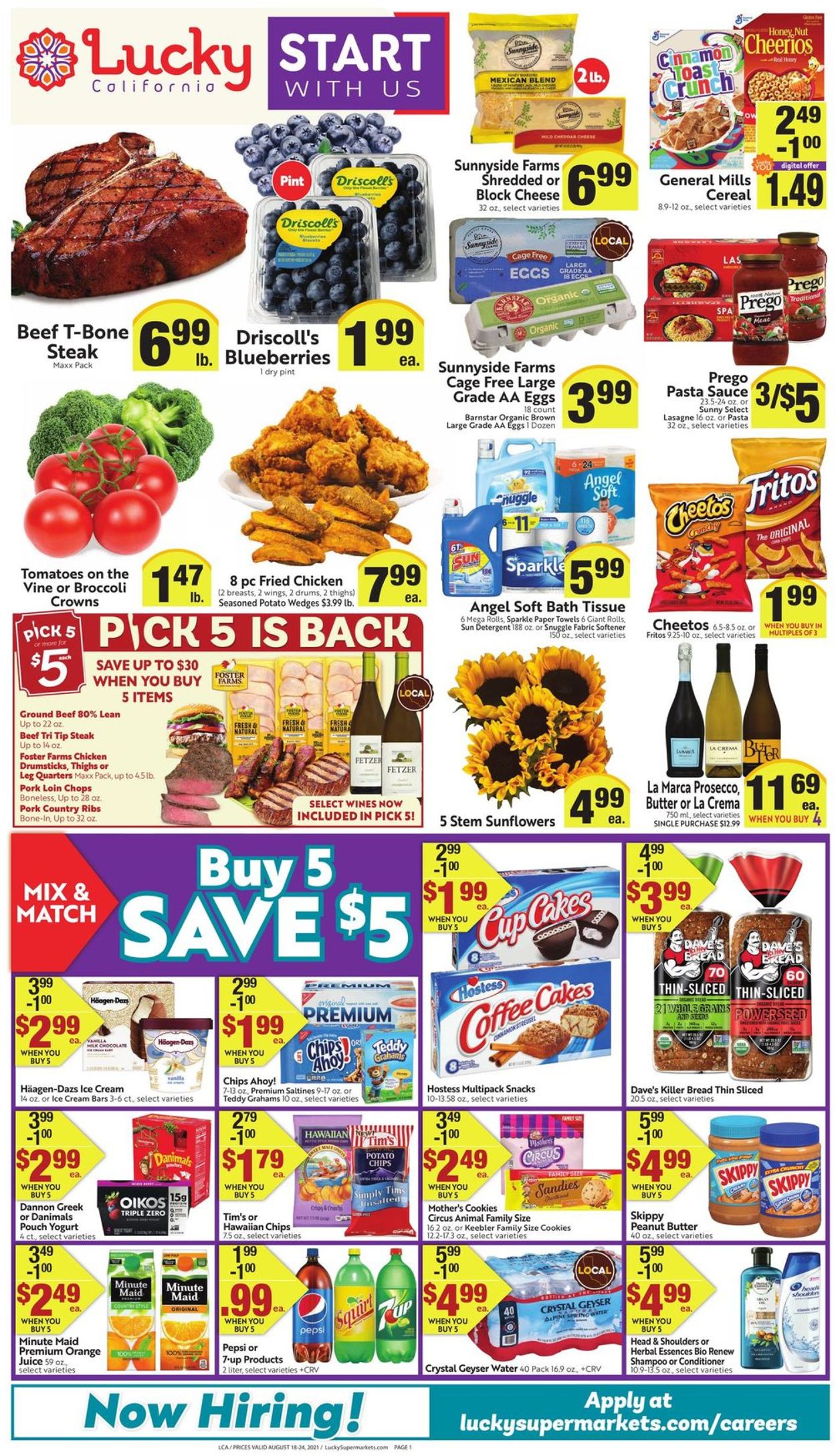 Lucky Supermarkets Weekly Ad Circular - valid 08/18-08/24/2021