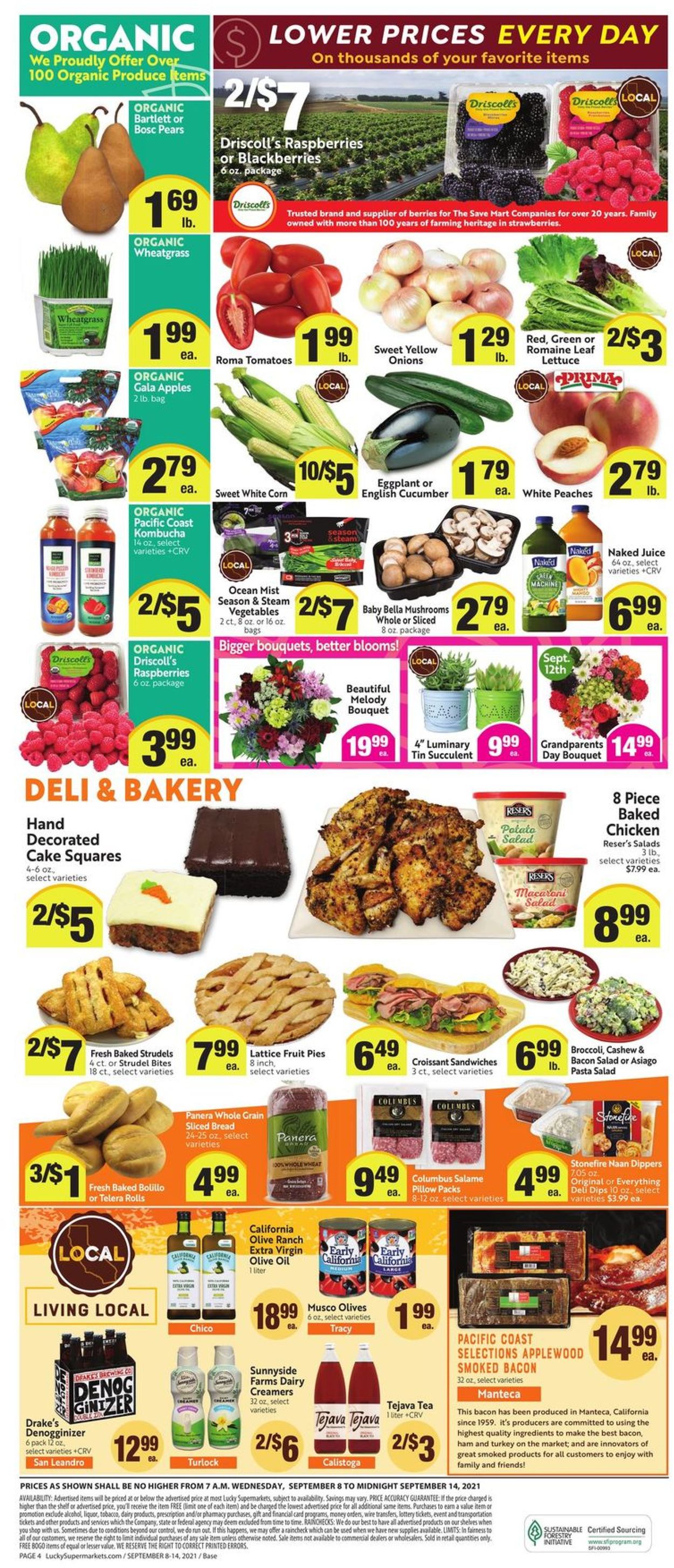 Lucky Supermarkets Weekly Ad Circular - valid 09/08-09/14/2021 (Page 4)