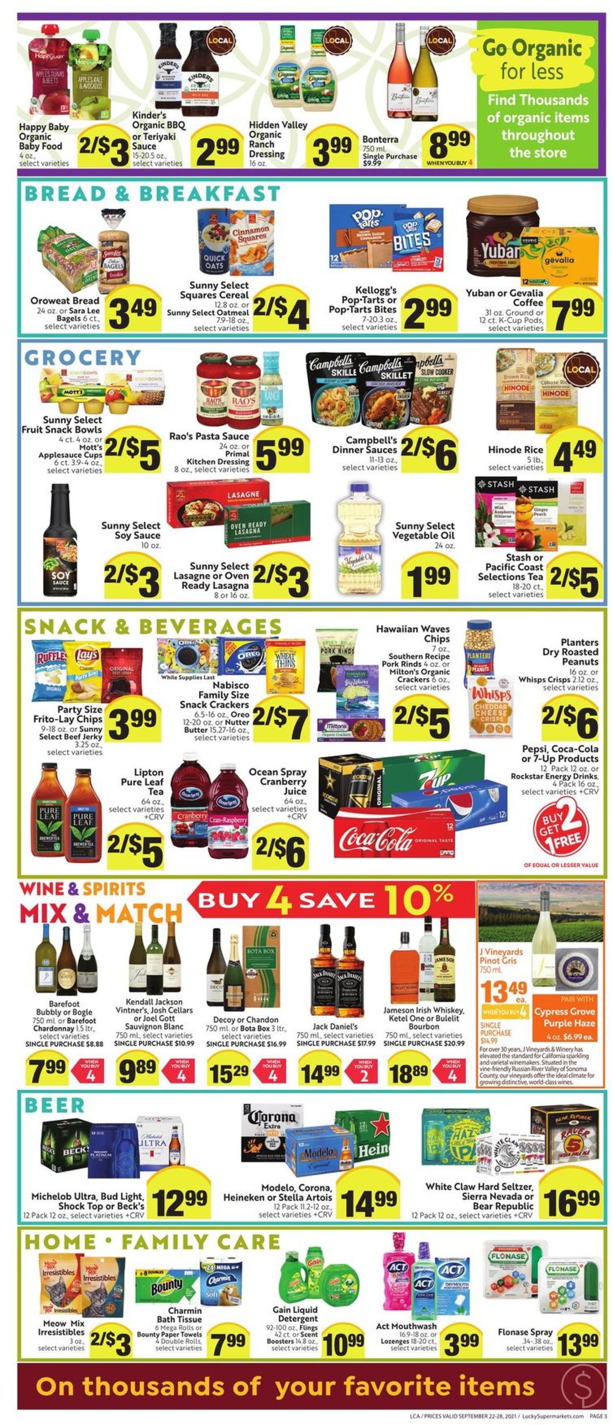 Lucky Supermarkets Weekly Ad Circular - valid 09/22-09/28/2021 (Page 3)
