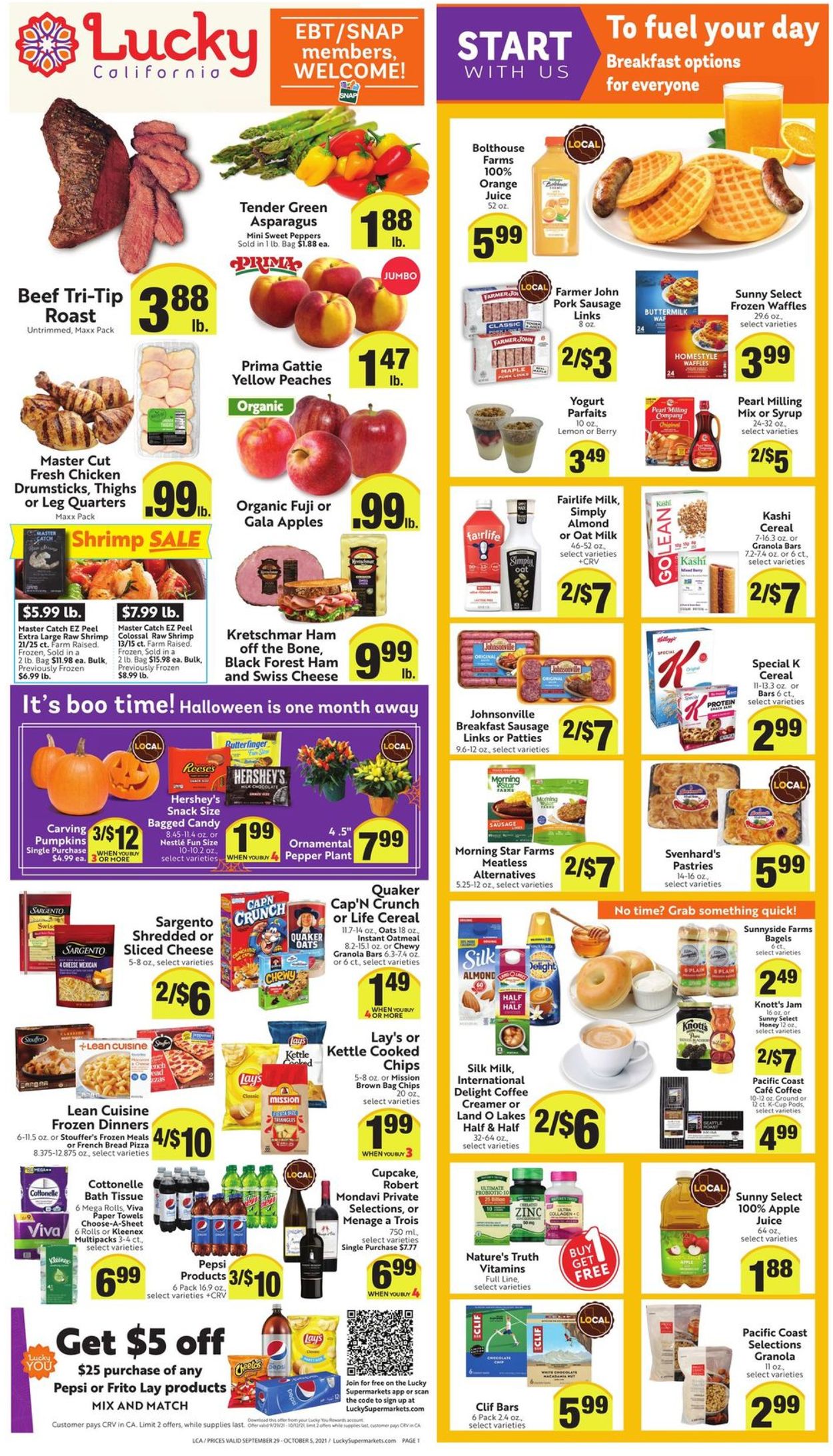 Lucky Supermarkets Weekly Ad Circular - valid 09/29-10/05/2021