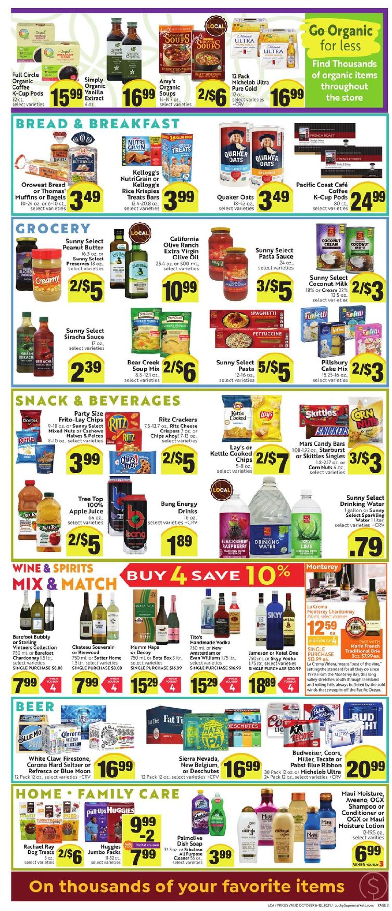 Lucky Supermarkets Weekly Ad Circular - valid 10/06-10/12/2021 (Page 3)