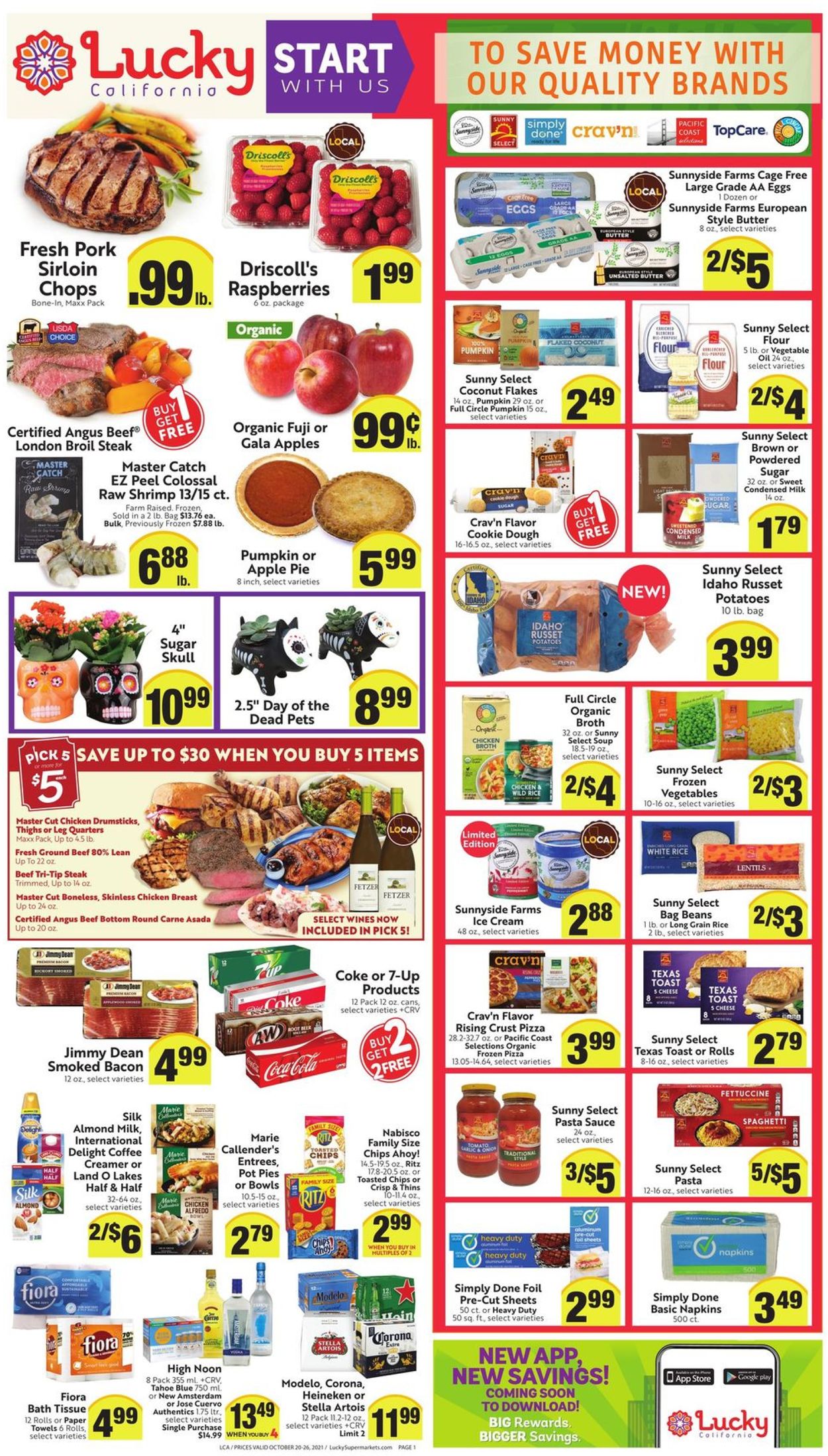 Lucky Supermarkets Weekly Ad Circular - valid 10/20-10/26/2021