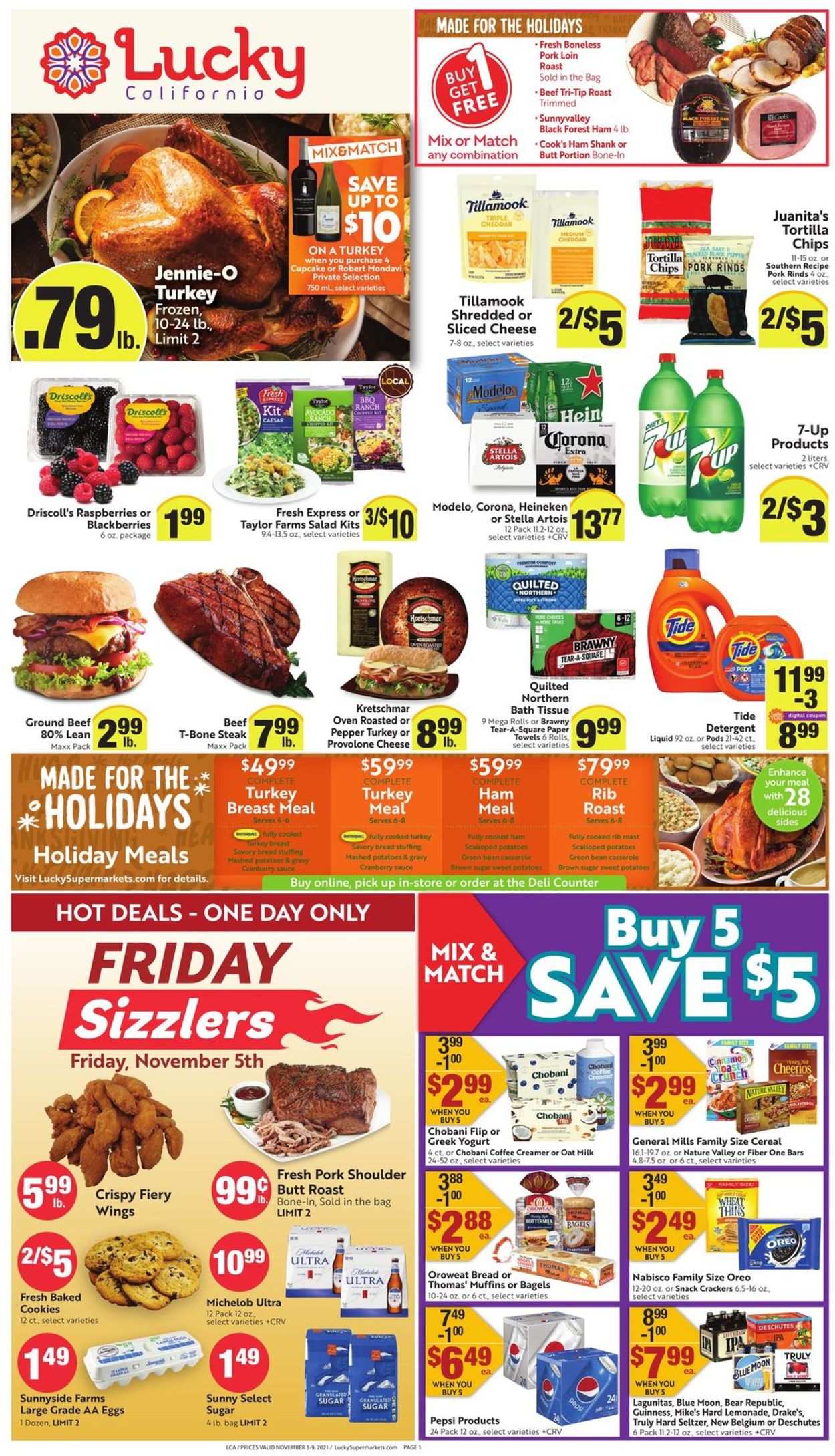Lucky Supermarkets Weekly Ad Circular - valid 11/03-11/09/2021
