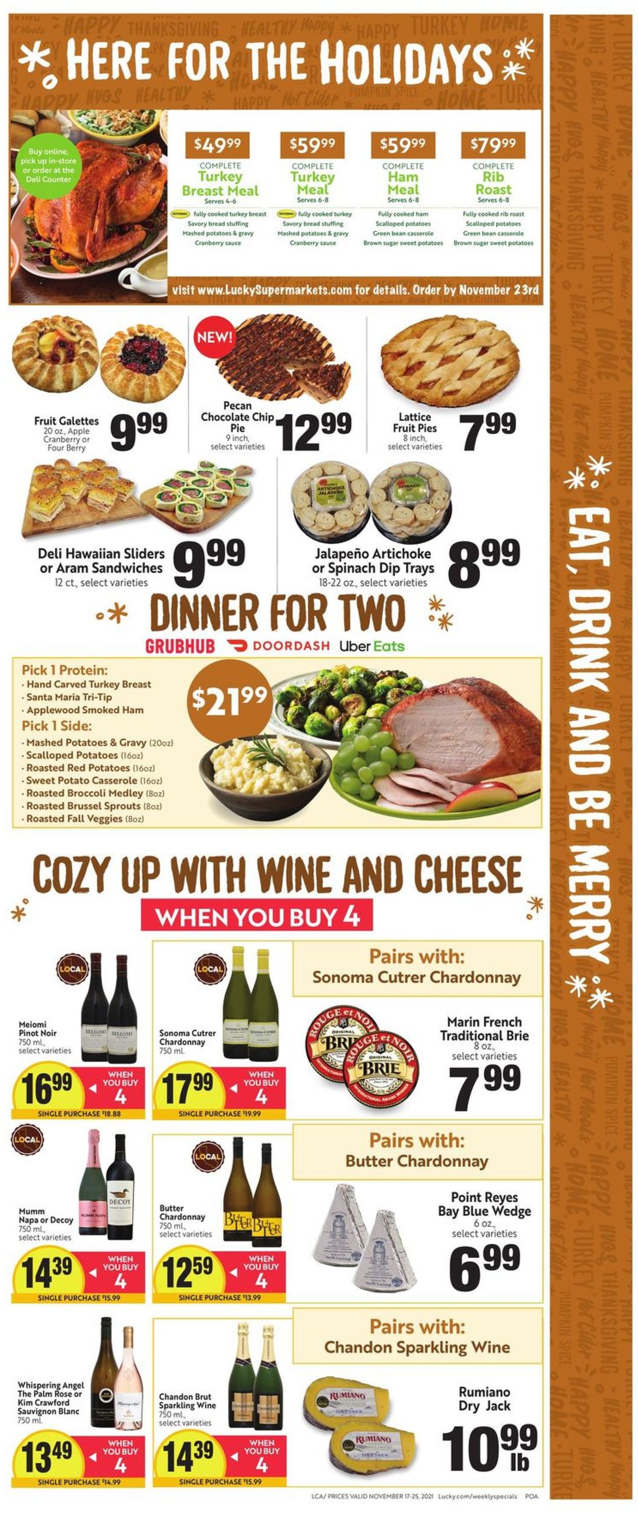Lucky Supermarkets THANKSGIVING 2021 Weekly Ad Circular - valid 11/17-11/25/2021 (Page 5)