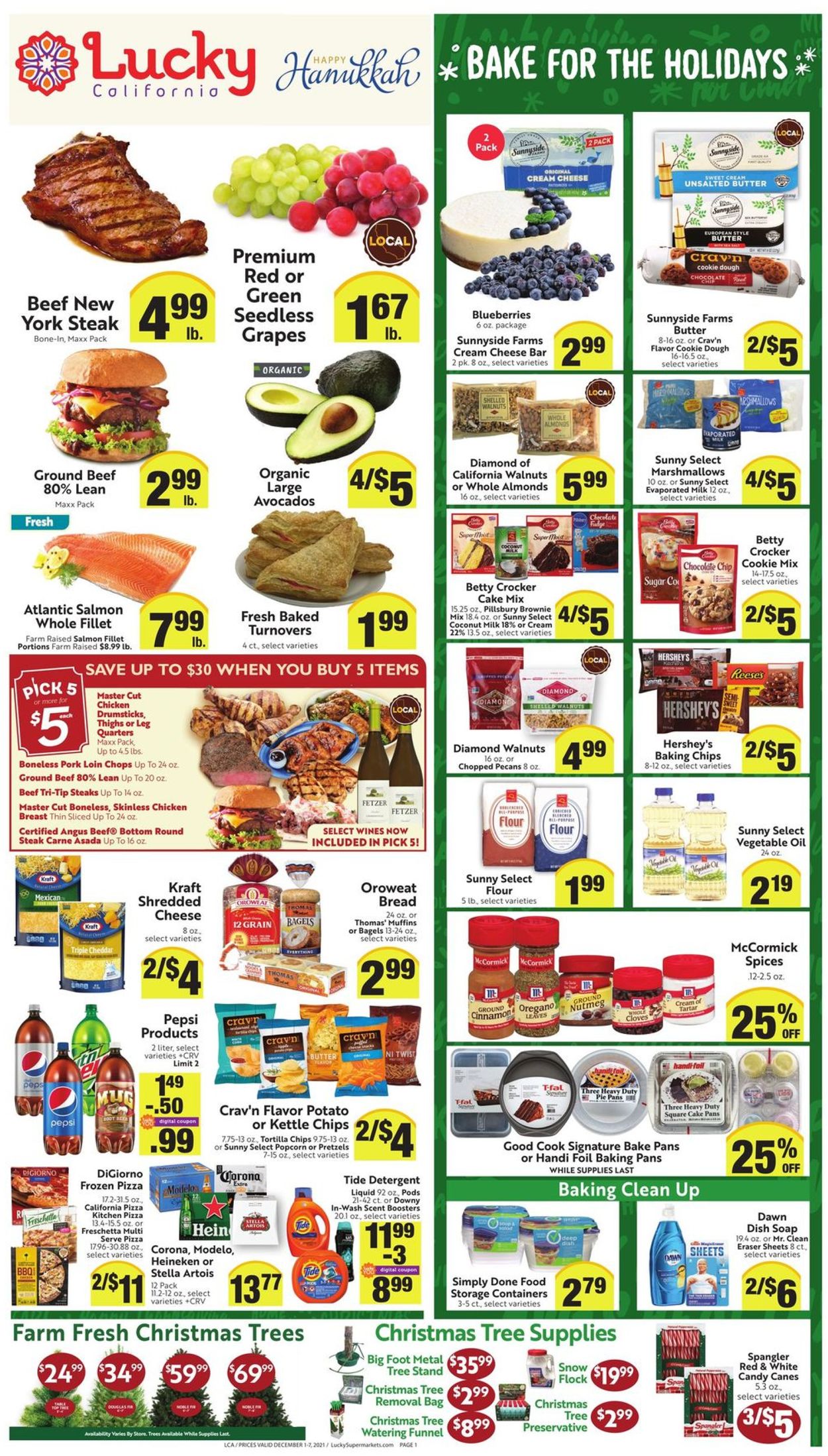 Lucky Supermarkets CHRISTMAS 2021 Weekly Ad Circular - valid 12/01-12/07/2021
