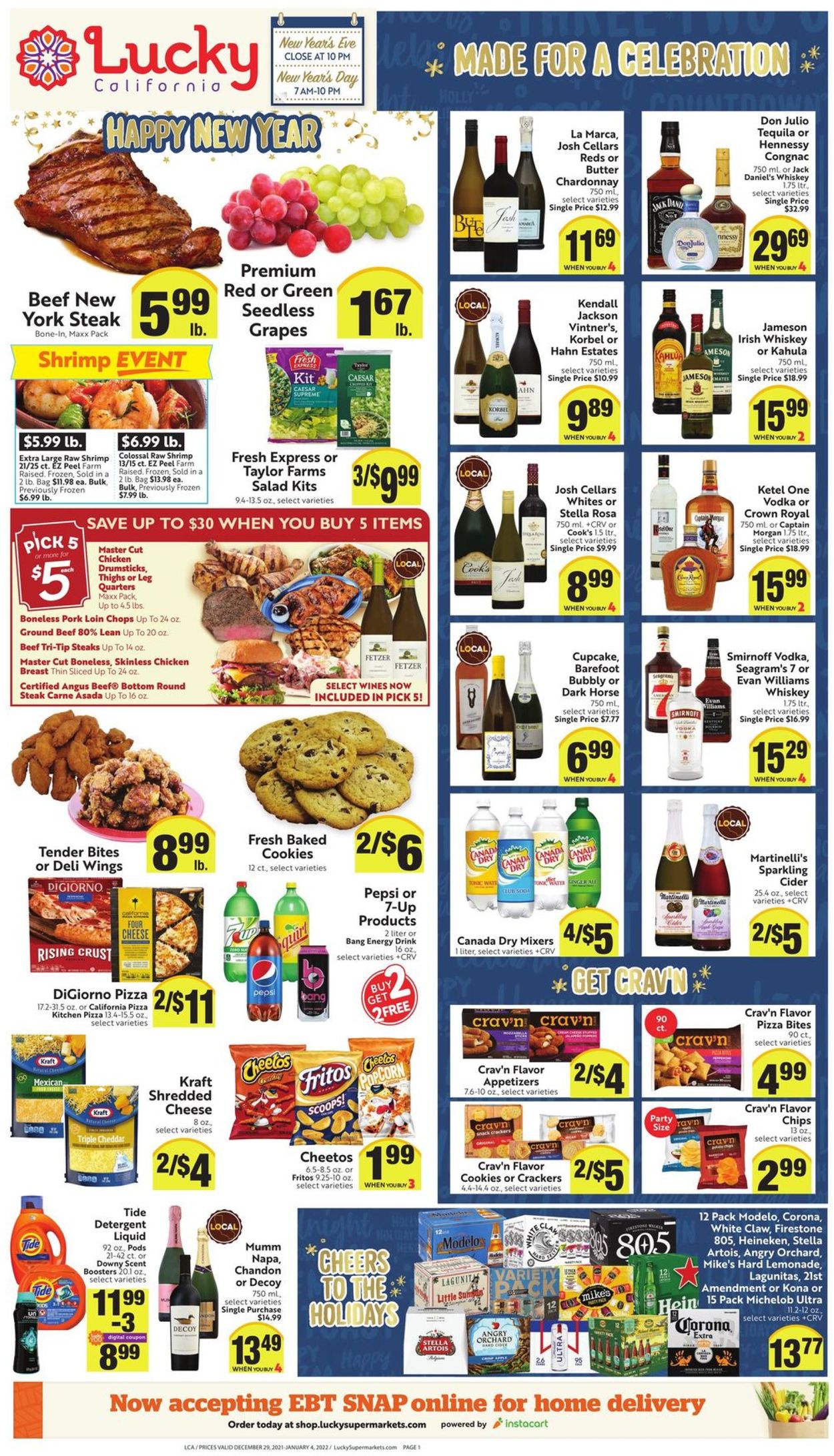 Lucky Supermarkets Weekly Ad Circular - valid 12/29-01/04/2022