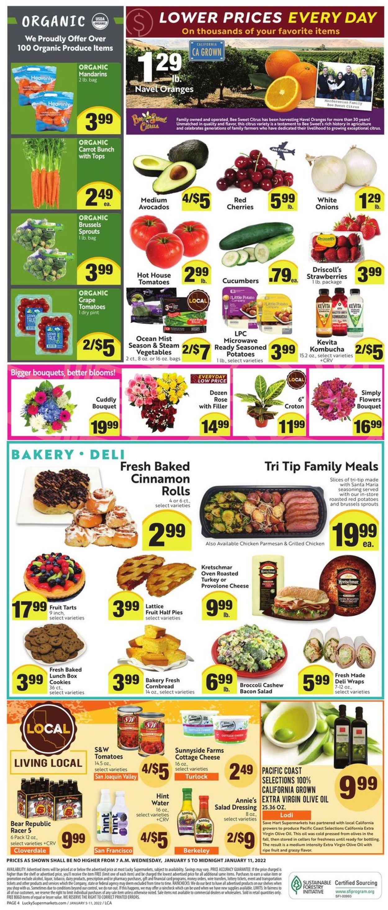 Lucky Supermarkets Weekly Ad Circular - valid 01/05-01/11/2022 (Page 4)