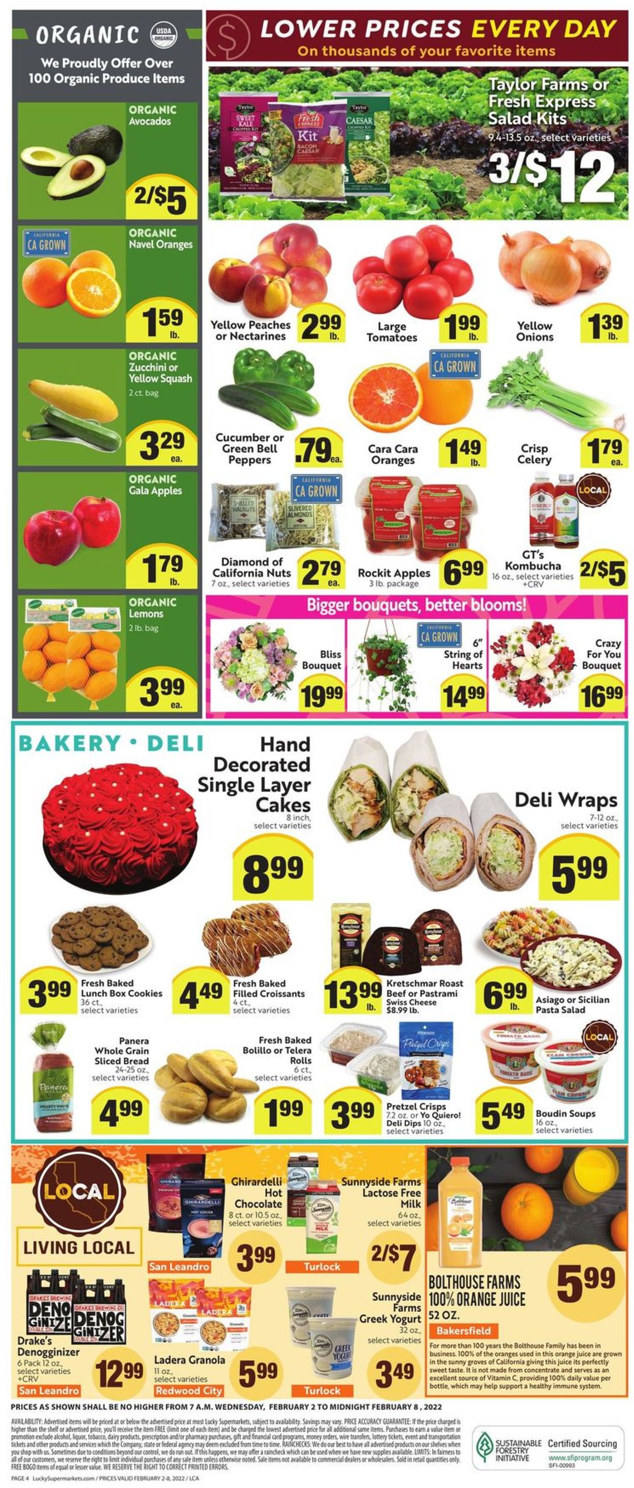 Lucky Supermarkets Weekly Ad Circular - valid 02/02-02/08/2022 (Page 4)
