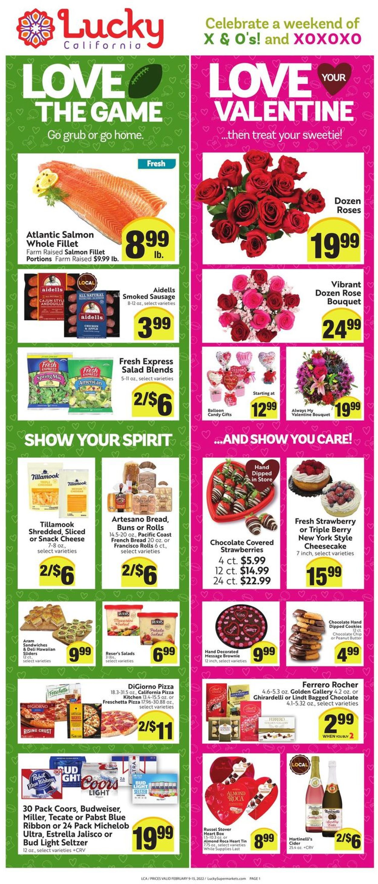 Lucky Supermarkets Weekly Ad Circular - valid 02/09-02/15/2022